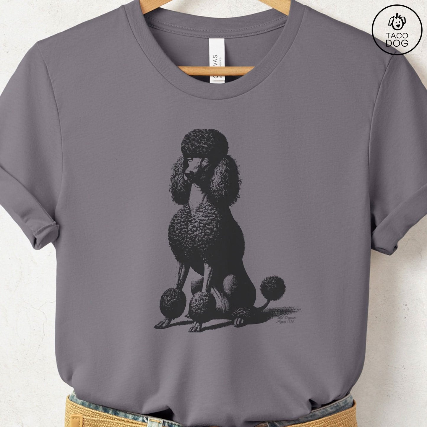 Poodle Eye Rolling Disapproving Dog T-Shirt
