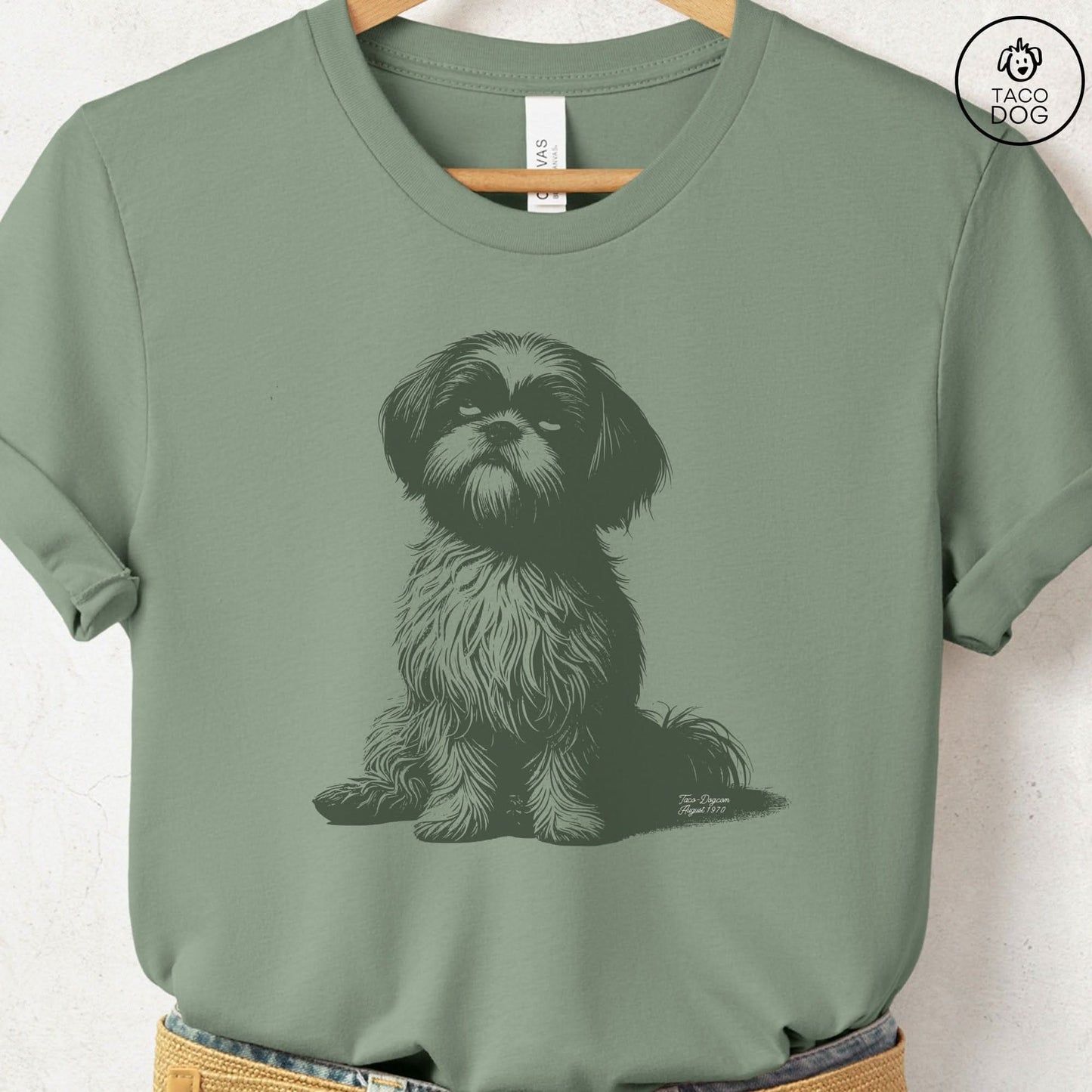 Shih Tzu Eye Rolling Disapproving Dog T-Shirt