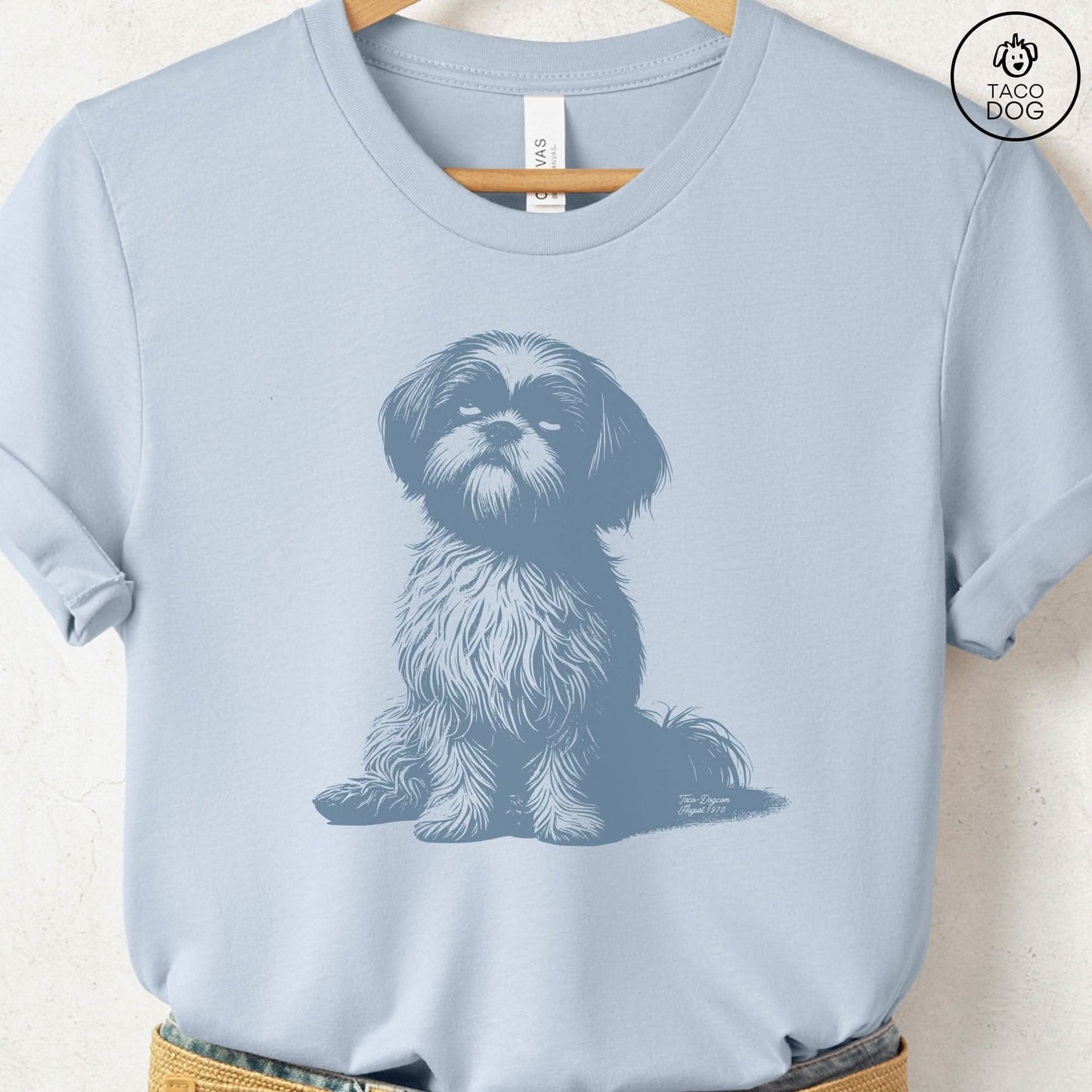 Shih Tzu Eye Rolling Disapproving Dog T-Shirt