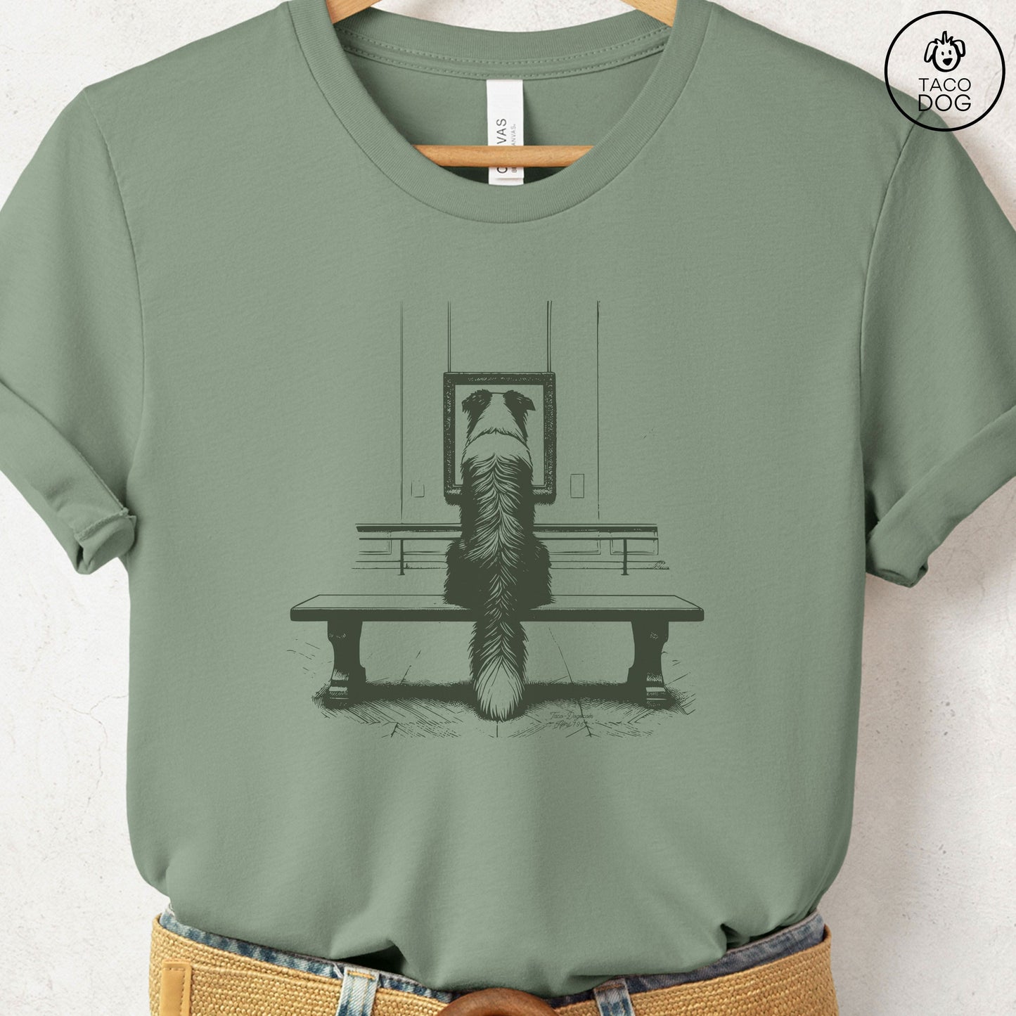 Australian Shepherd Aussie Museum Art Gallery T-Shirt