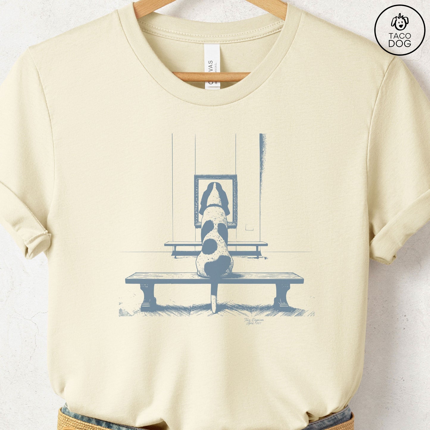 Basset Hound Museum Art Gallery T-Shirt