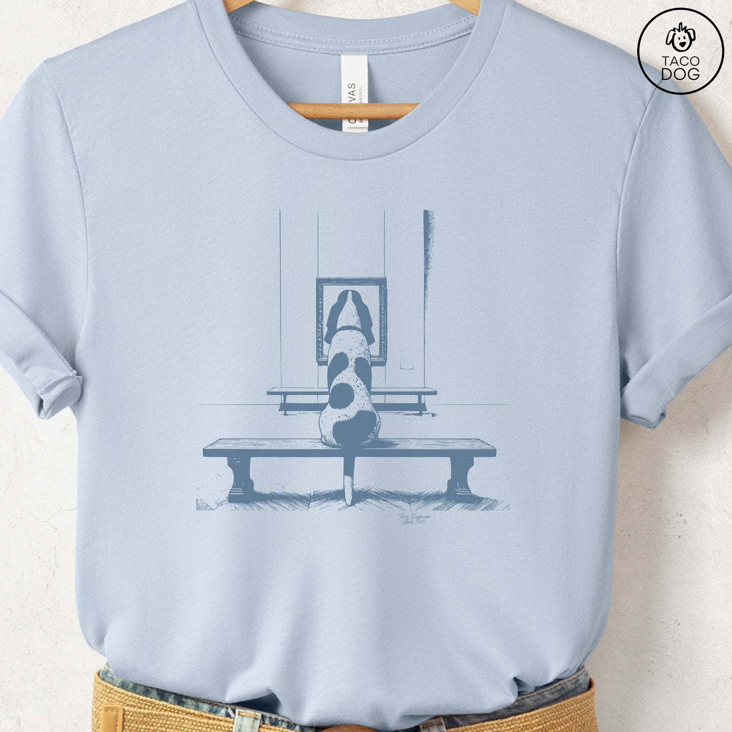 Basset Hound Museum Art Gallery T-Shirt