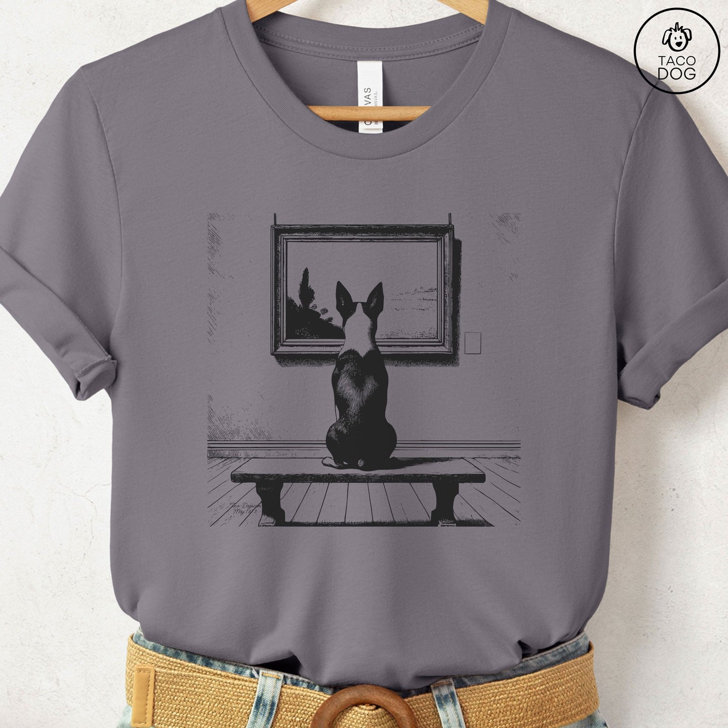 Boston Terrier Museum Art Gallery T-Shirt