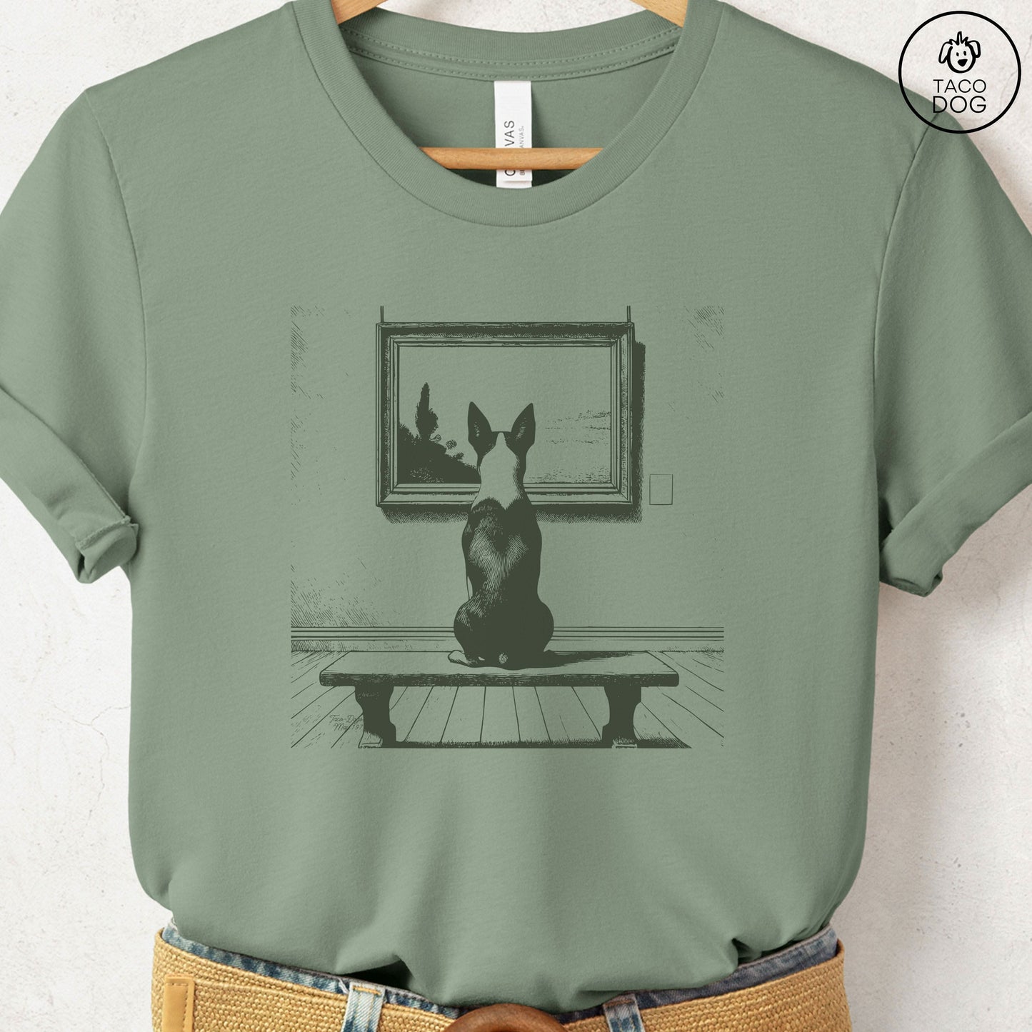 Boston Terrier Museum Art Gallery T-Shirt