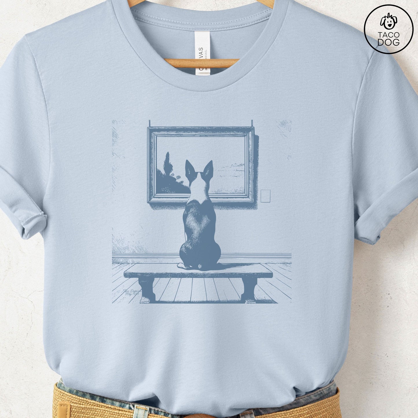 Boston Terrier Museum Art Gallery T-Shirt