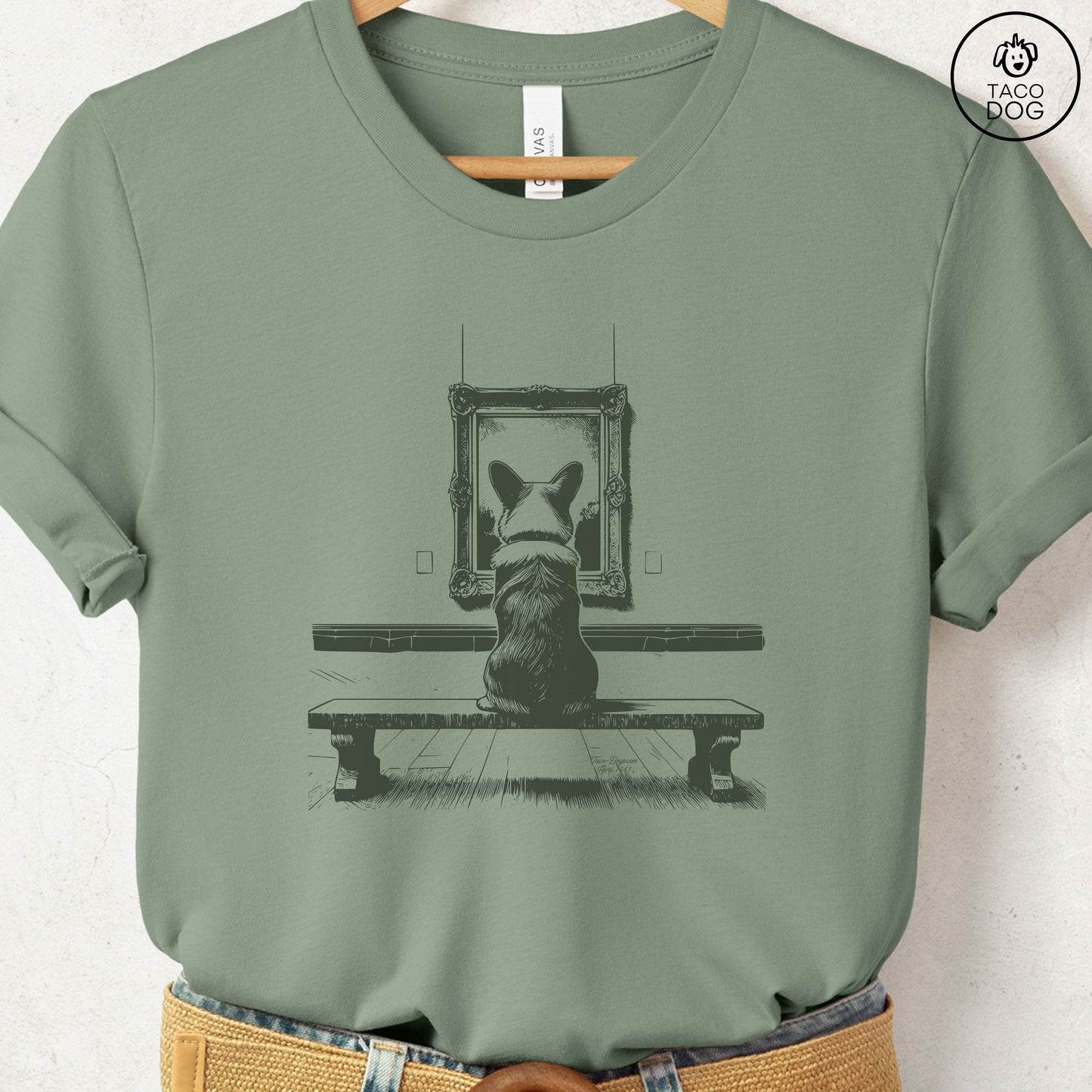 Corgi Museum Art Gallery T-Shirt