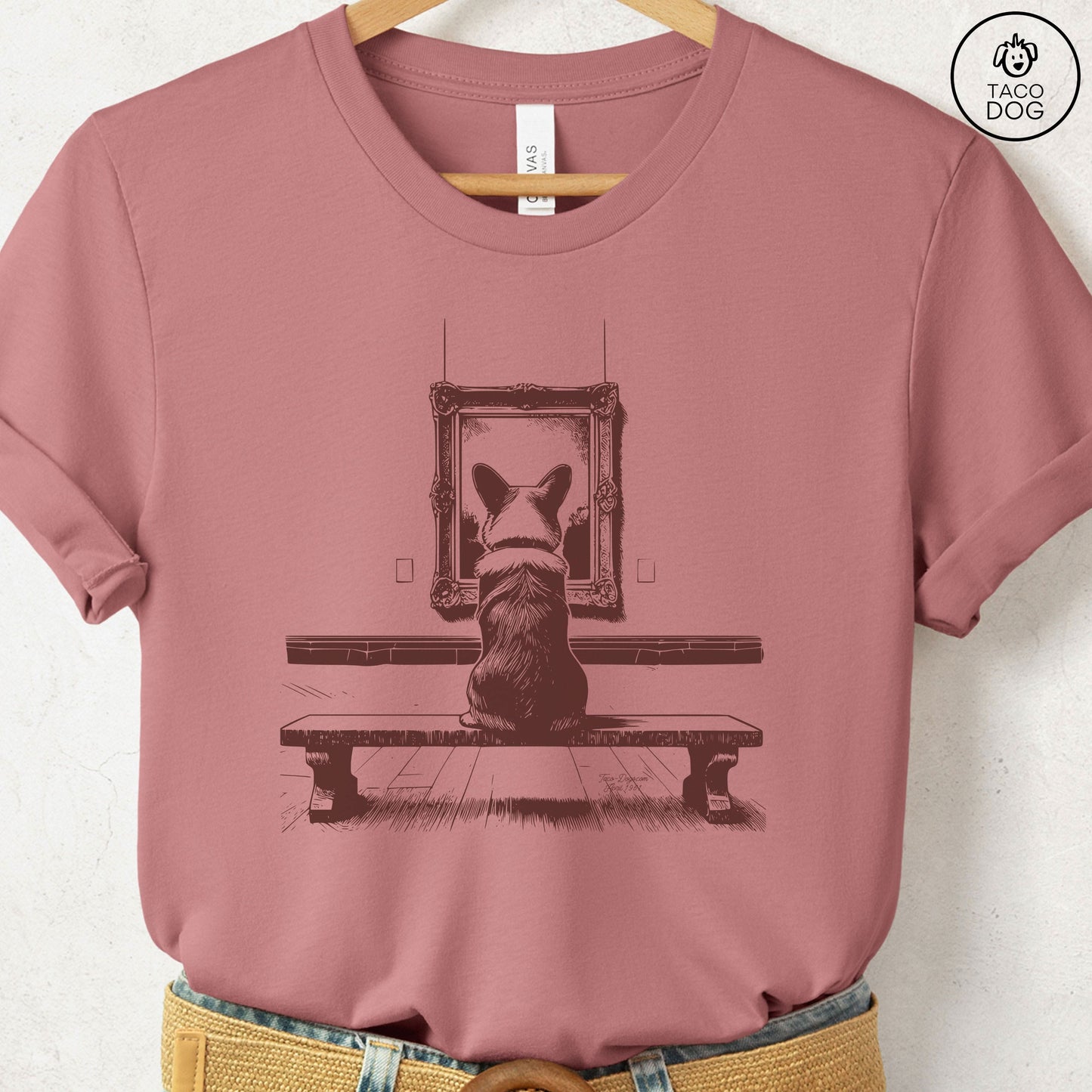 Corgi Museum Art Gallery T-Shirt