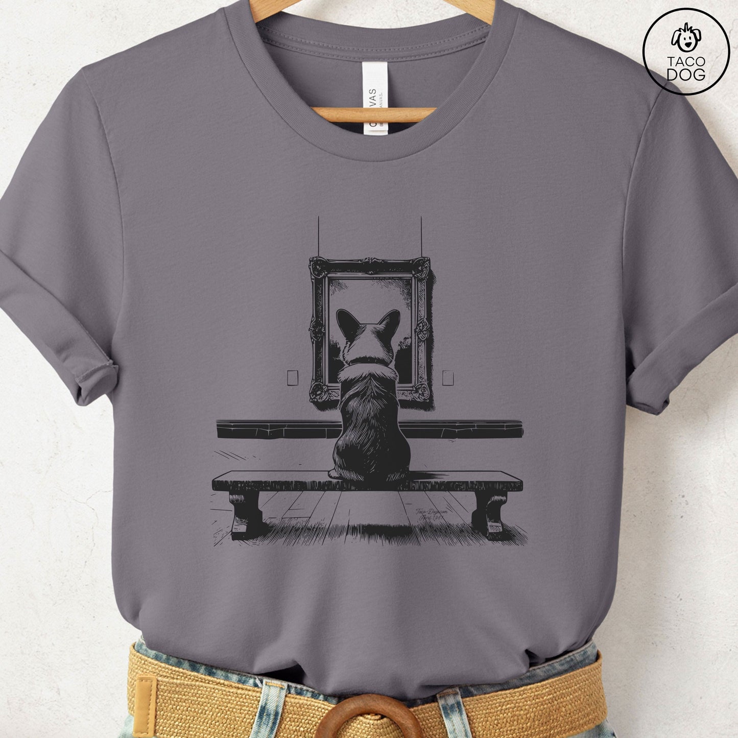 Corgi Museum Art Gallery T-Shirt