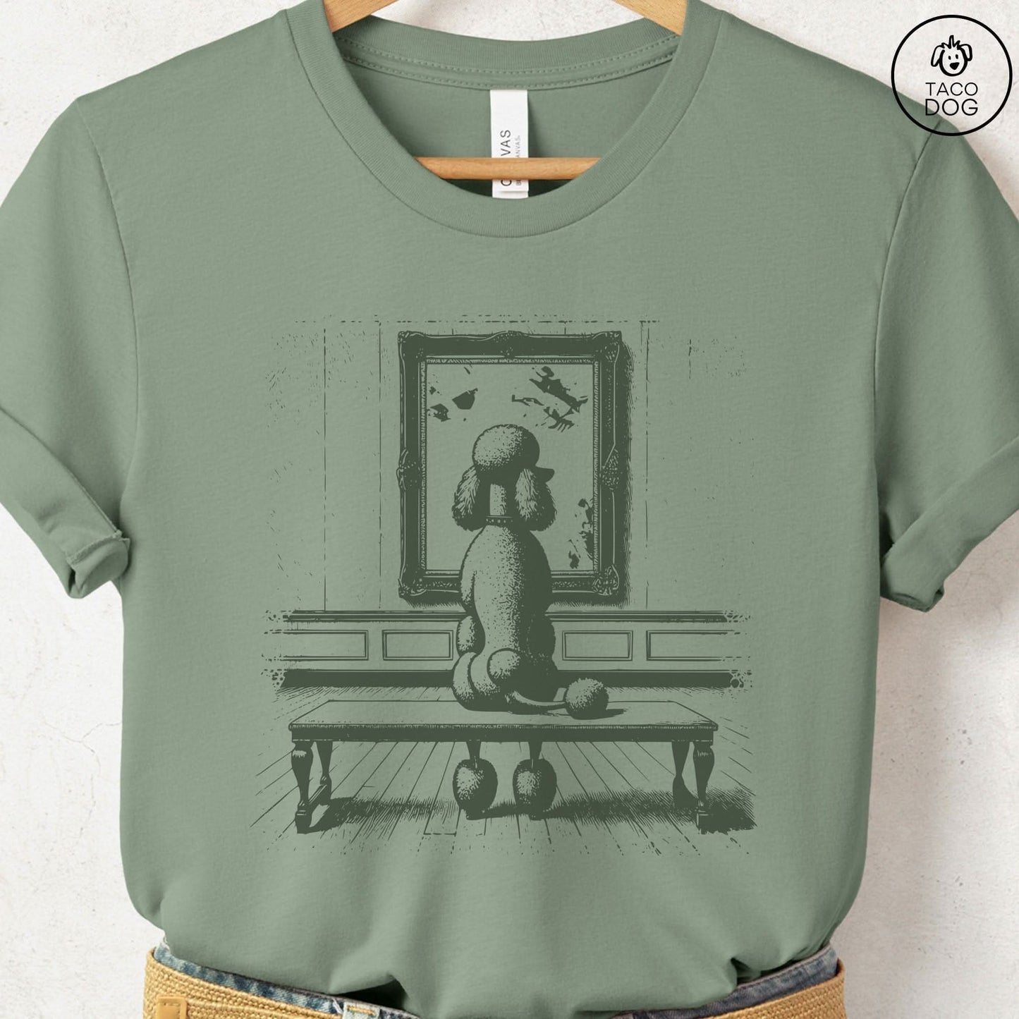 Poodle Museum Art Gallery T-Shirt
