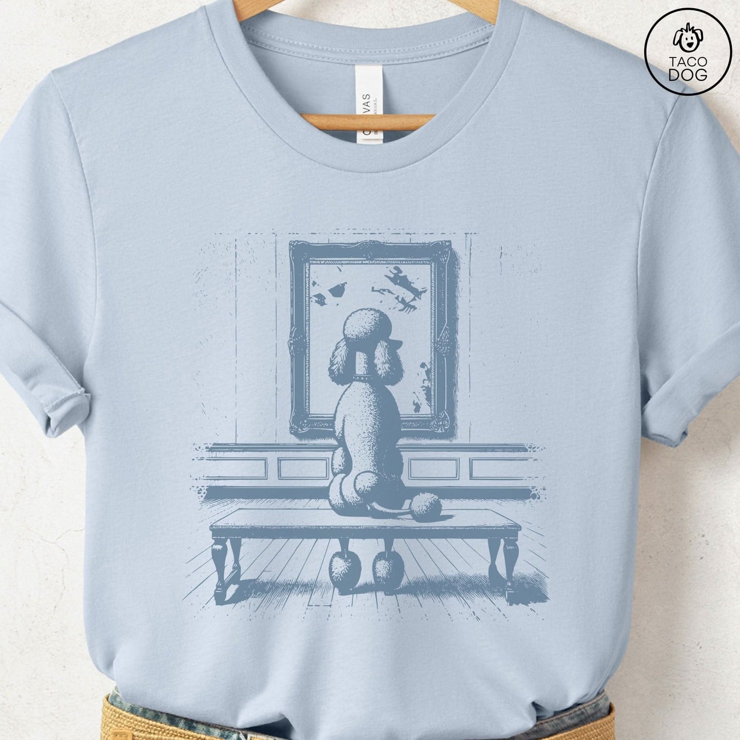 Poodle Museum Art Gallery T-Shirt