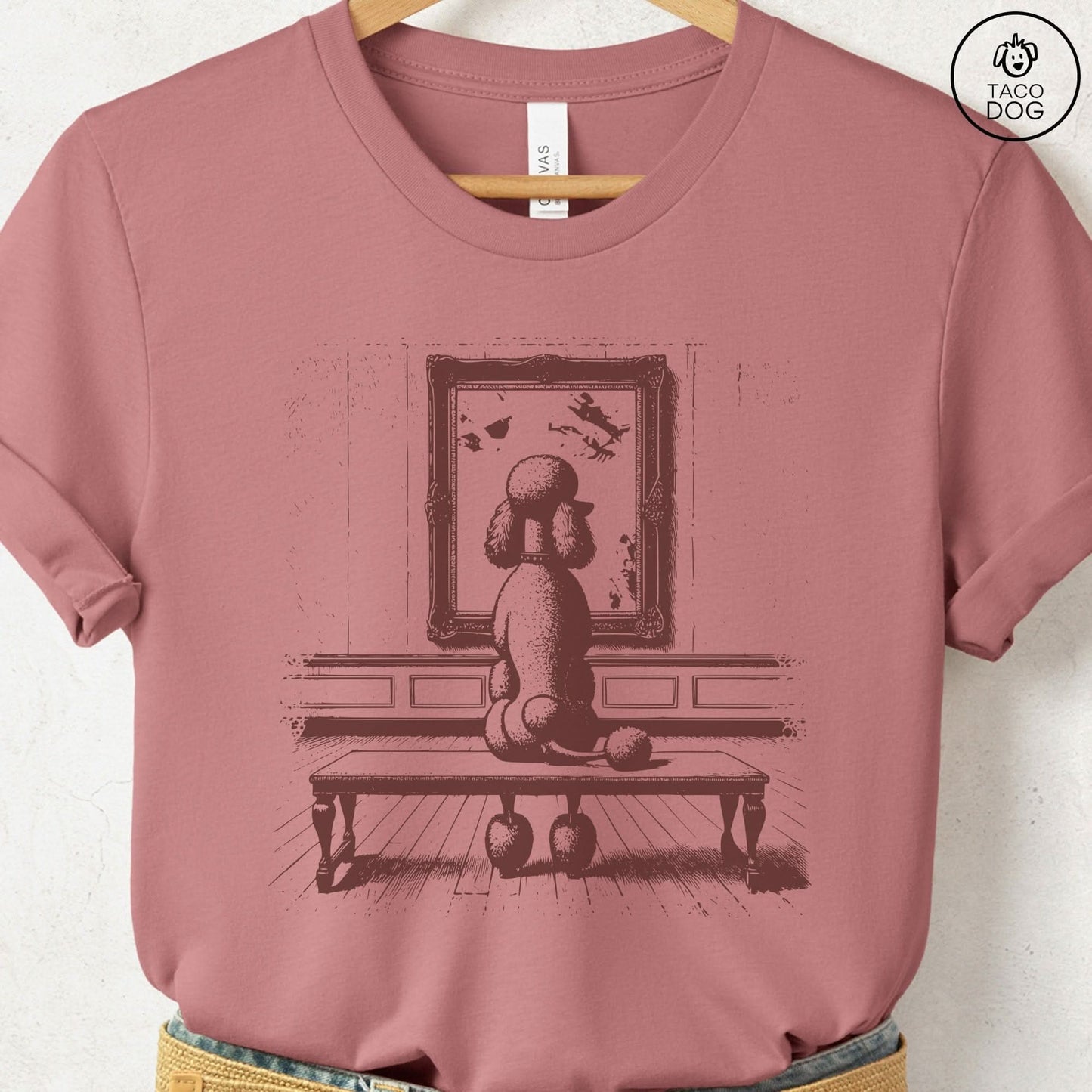 Poodle Museum Art Gallery T-Shirt