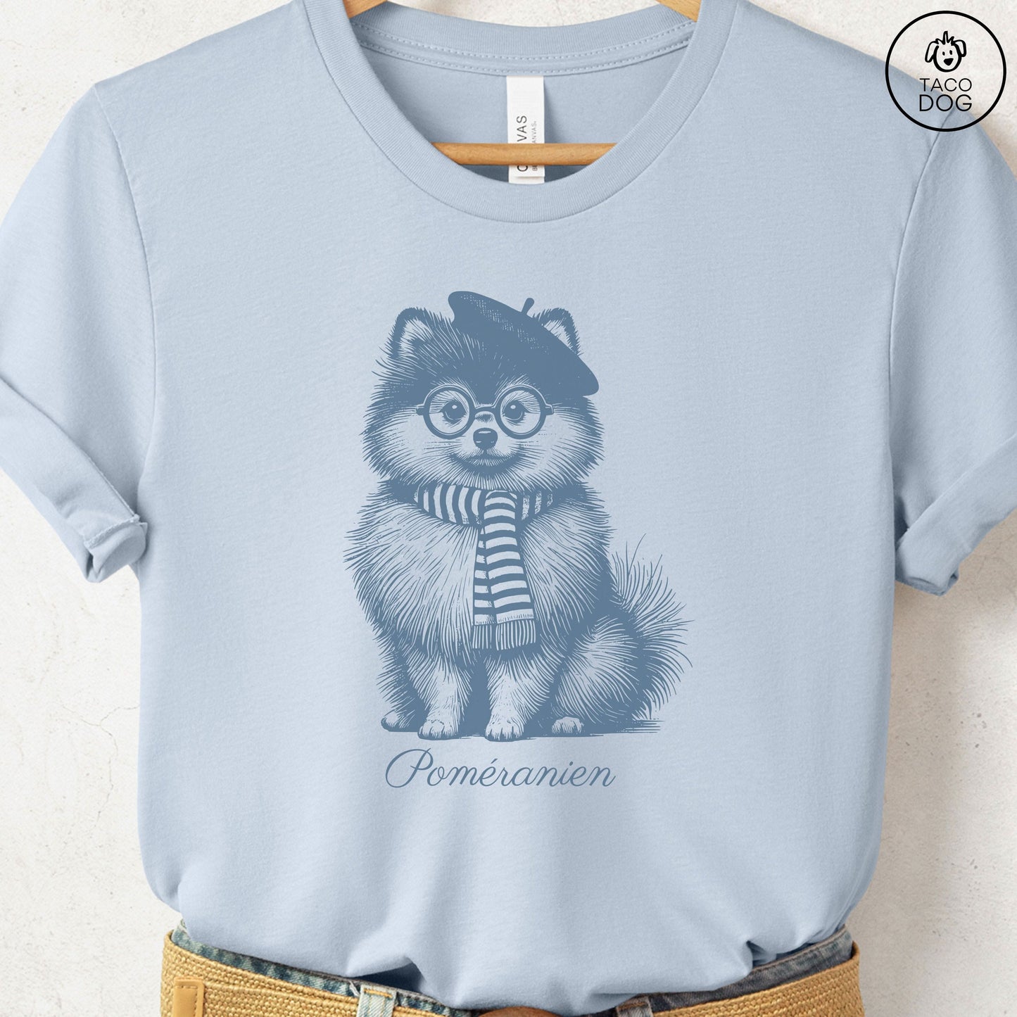 Pomeranian Beret France T-Shirt