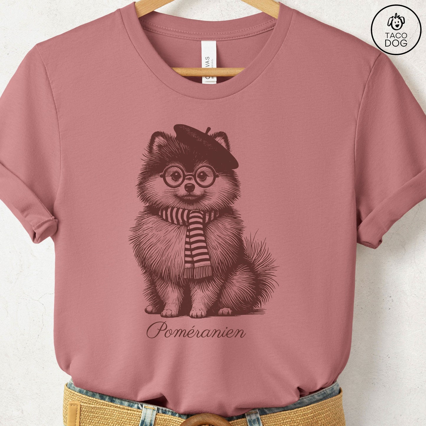 Pomeranian Beret France T-Shirt
