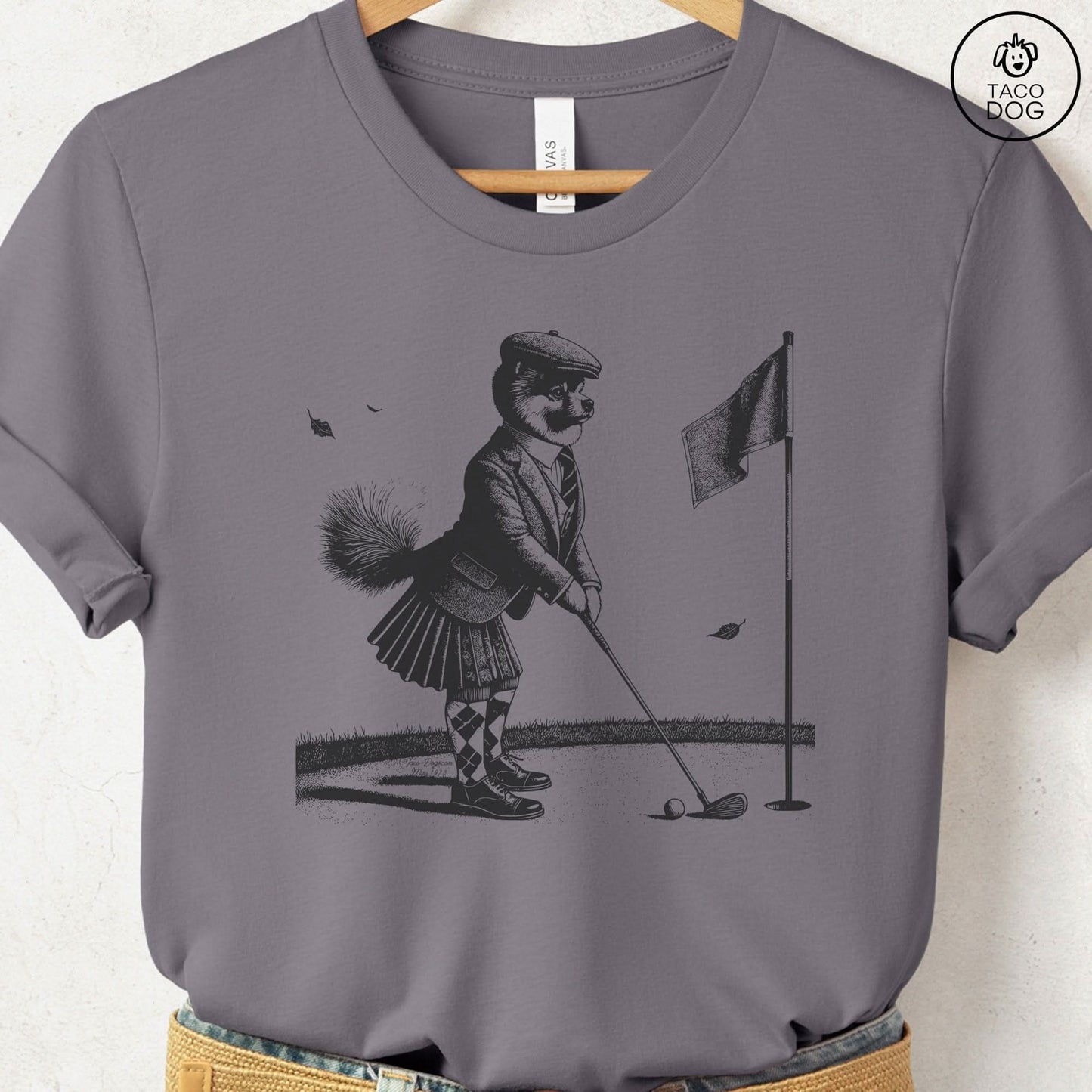 Pomeranian Golf T-Shirt