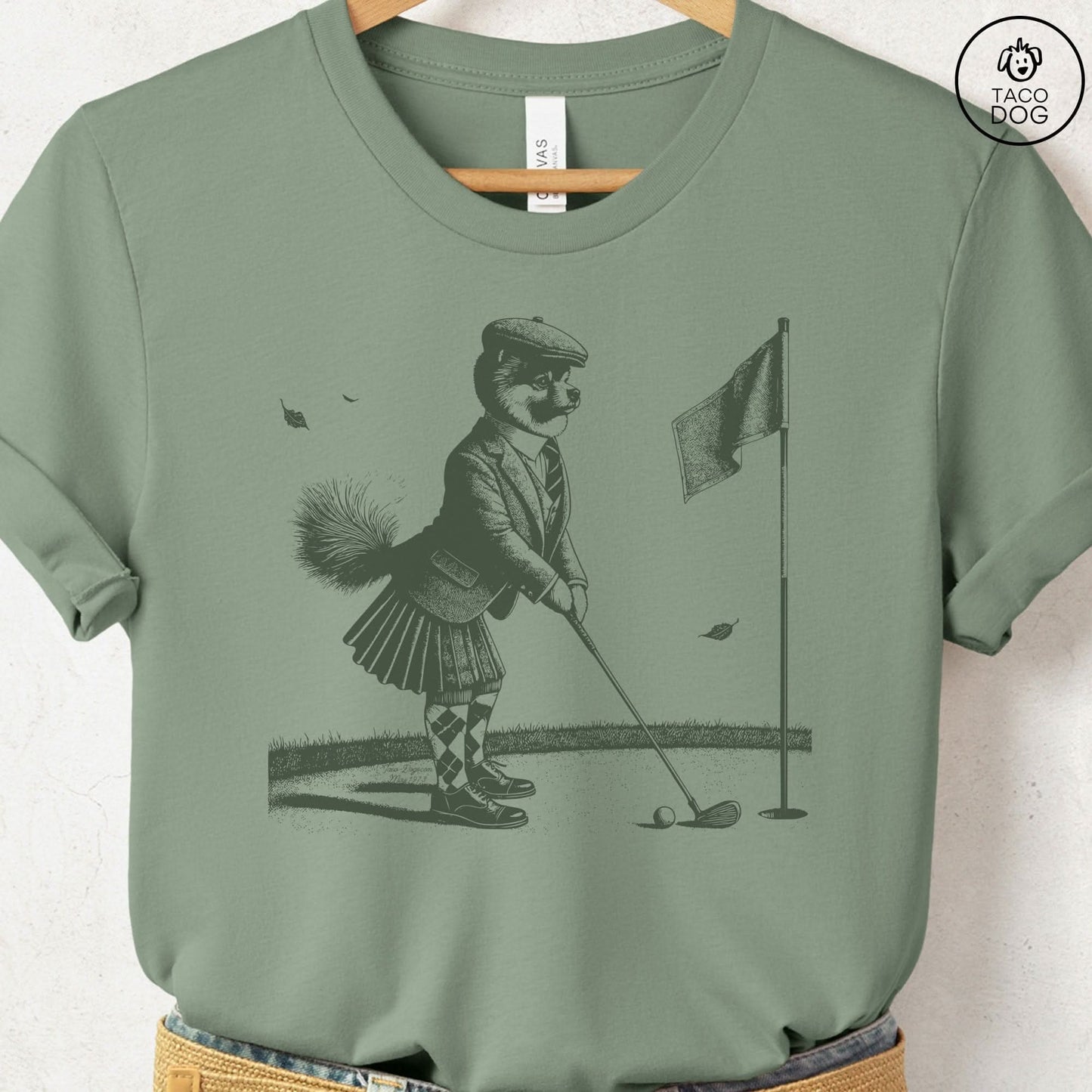 Pomeranian Golf T-Shirt