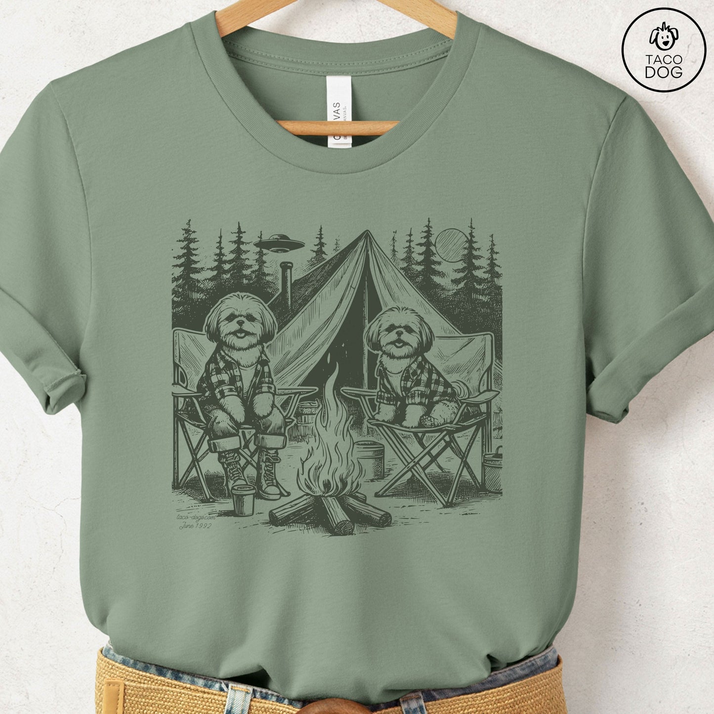 Shih Tzu Camping T-Shirt