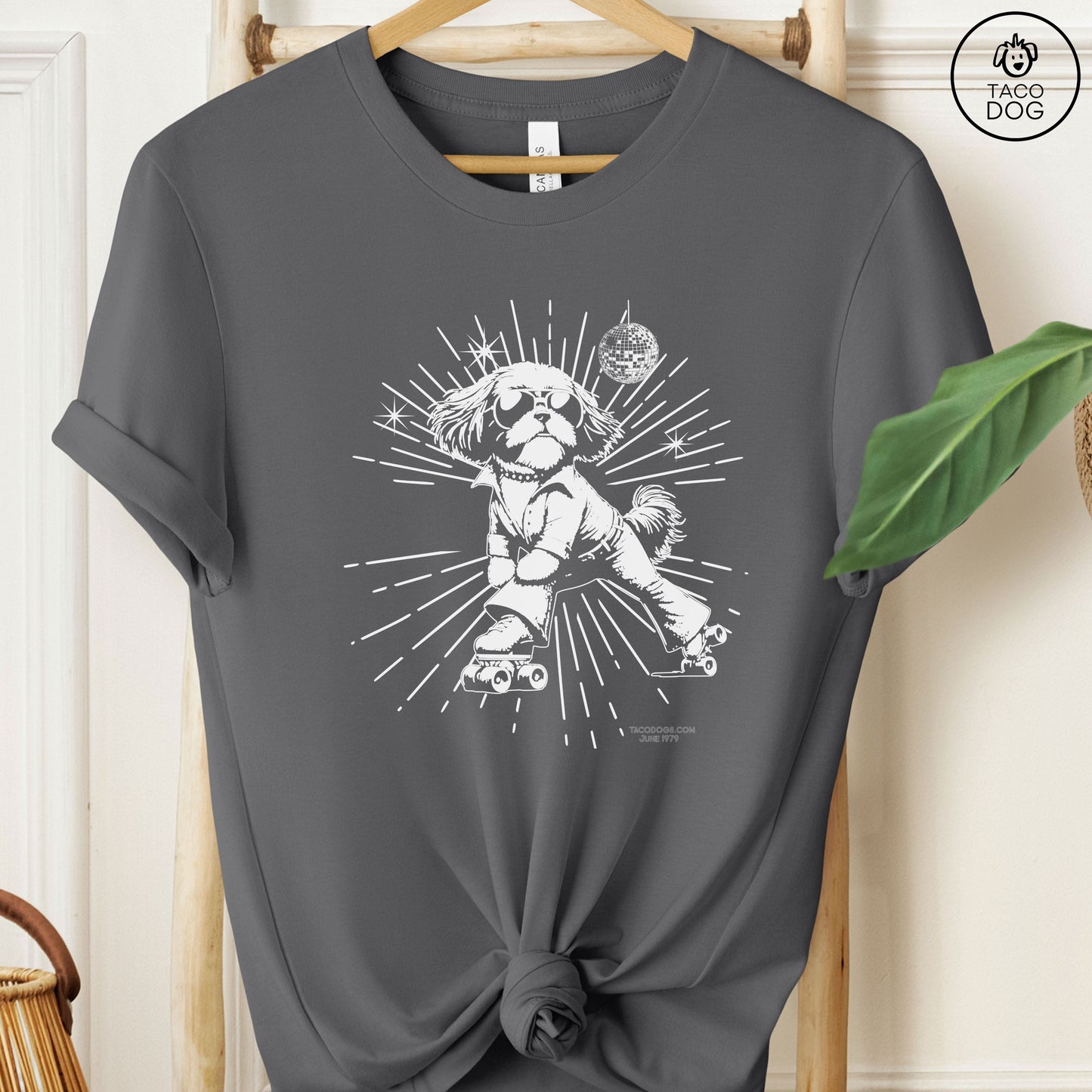 Shih Tzu Roller Disco T-Shirt