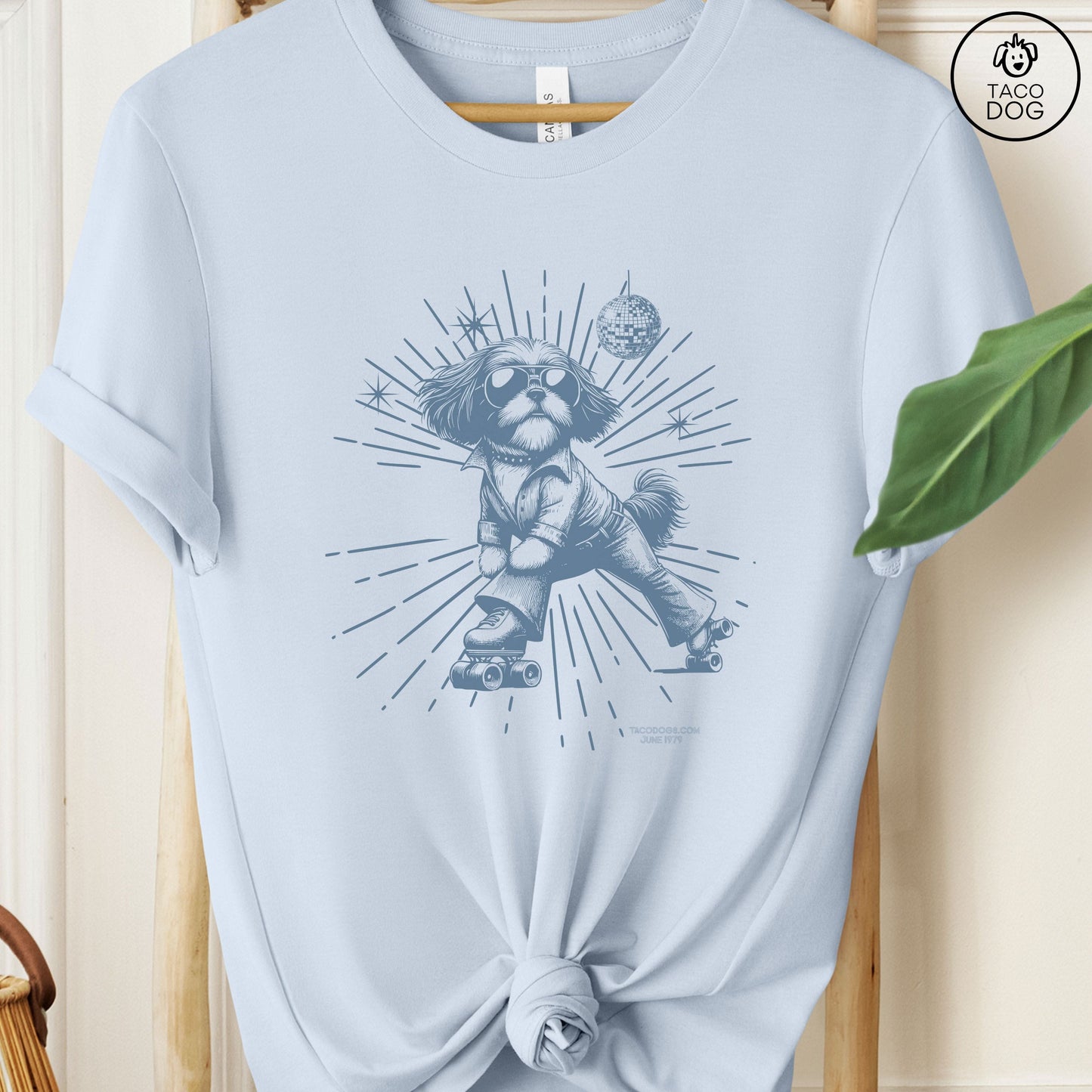 Shih Tzu Roller Disco T-Shirt