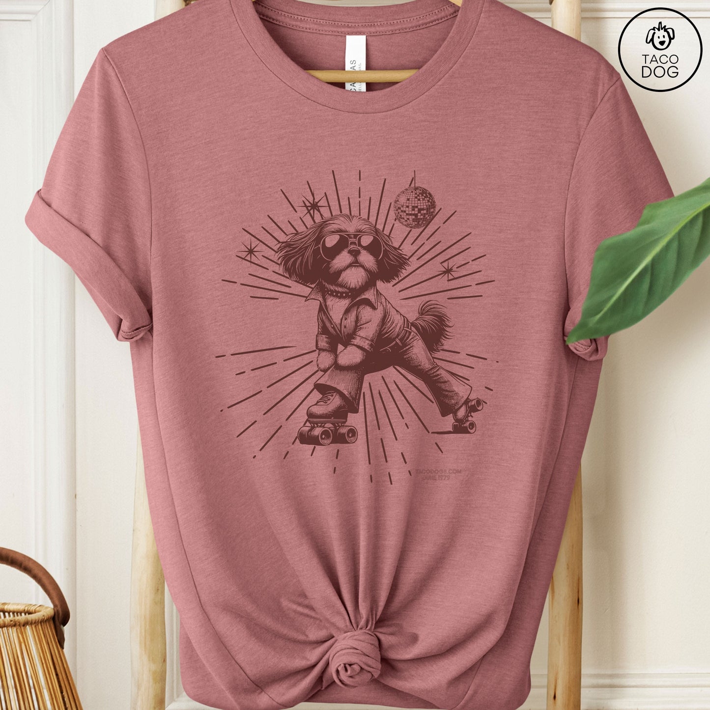 Shih Tzu Roller Disco T-Shirt