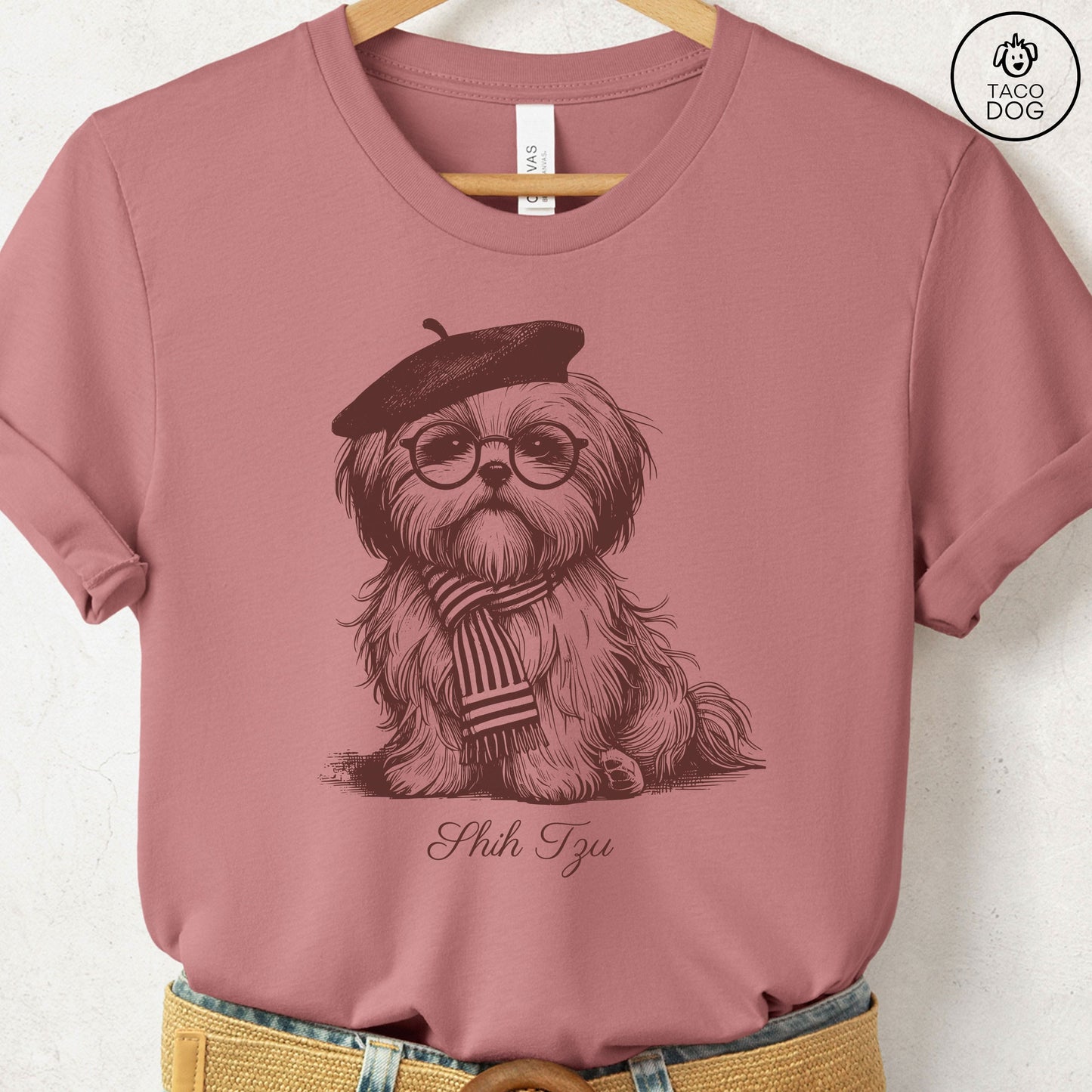 Shih Tzu Beret France T-Shirt
