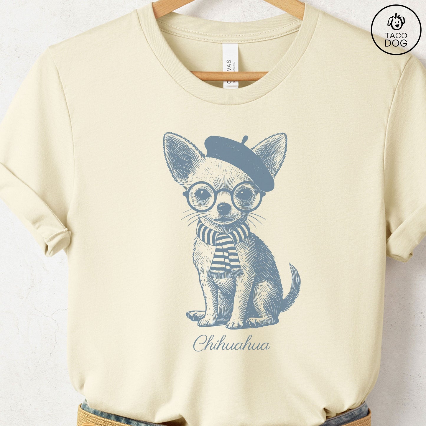 Chihuahua Beret France T-Shirt