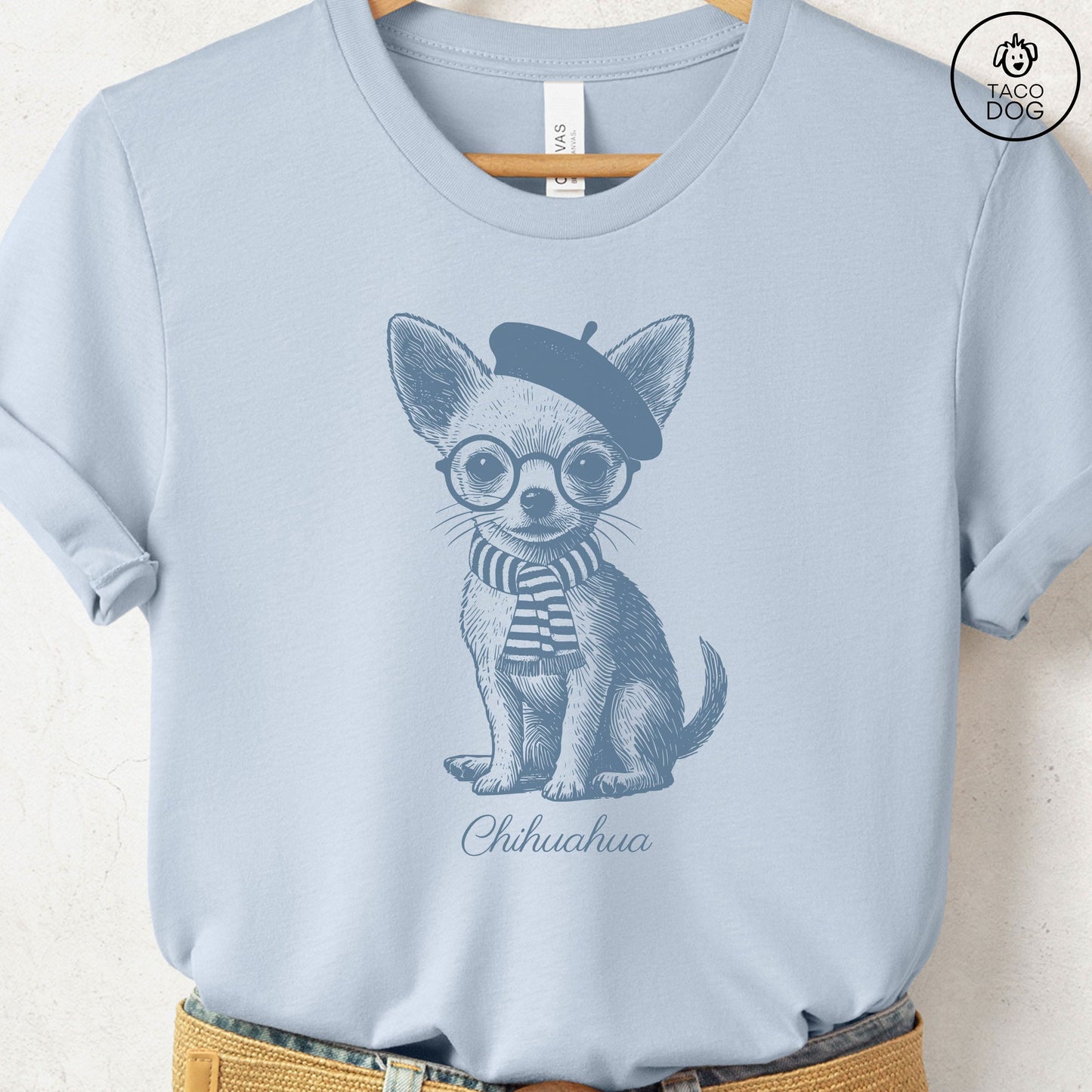 Chihuahua Beret France T-Shirt