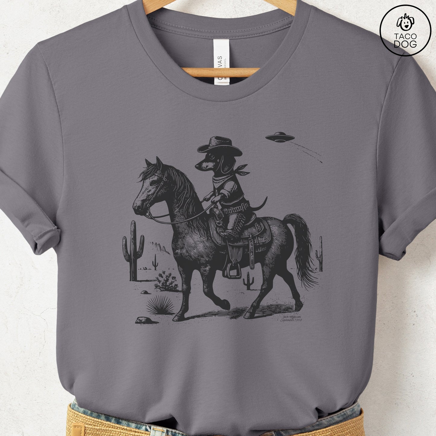 Dachshund Wiener Dog Horseback T-Shirt