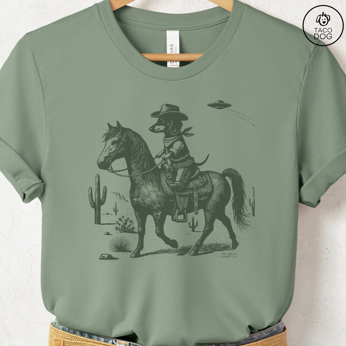 Dachshund Wiener Dog Horseback T-Shirt