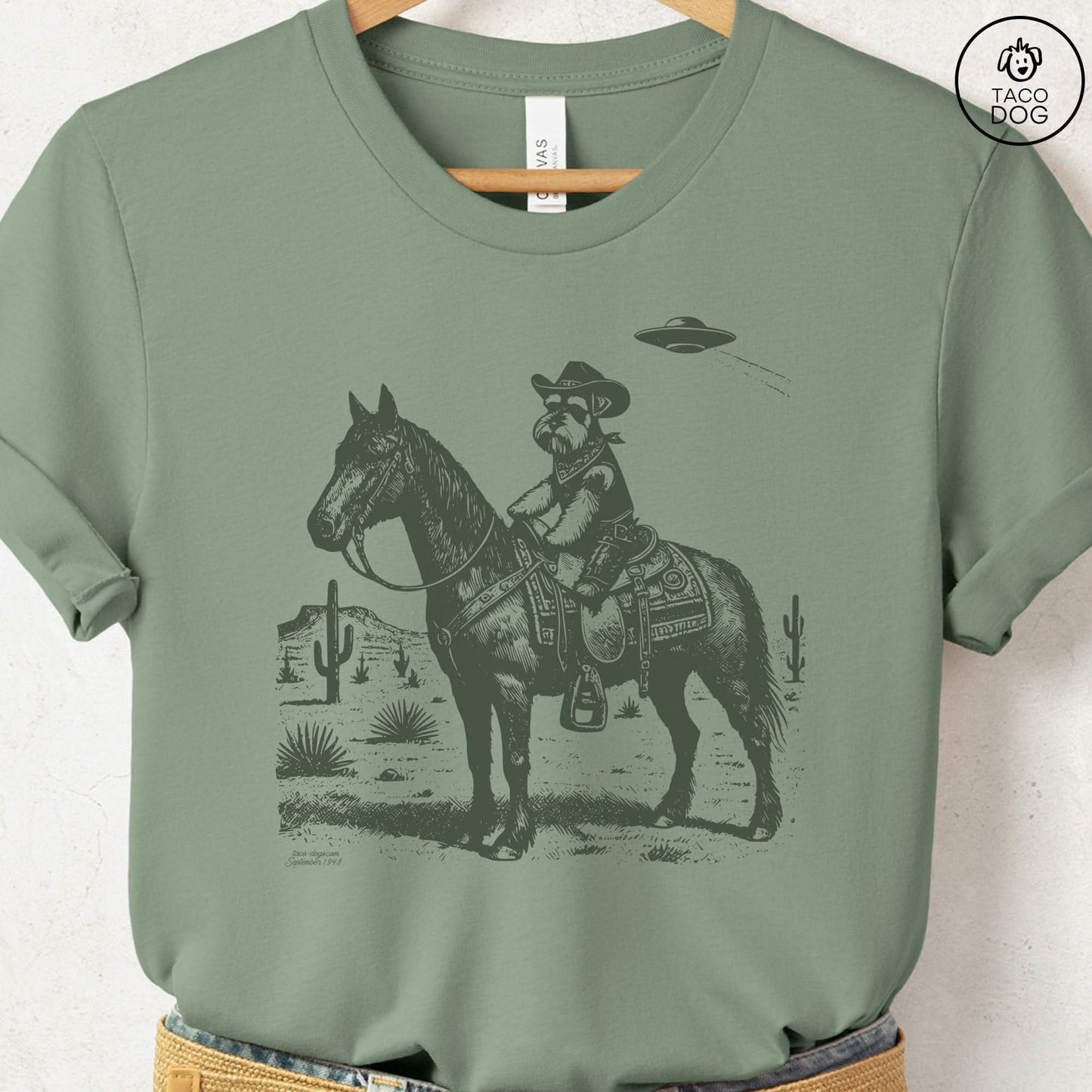 Schnauzer Horseback T-Shirt