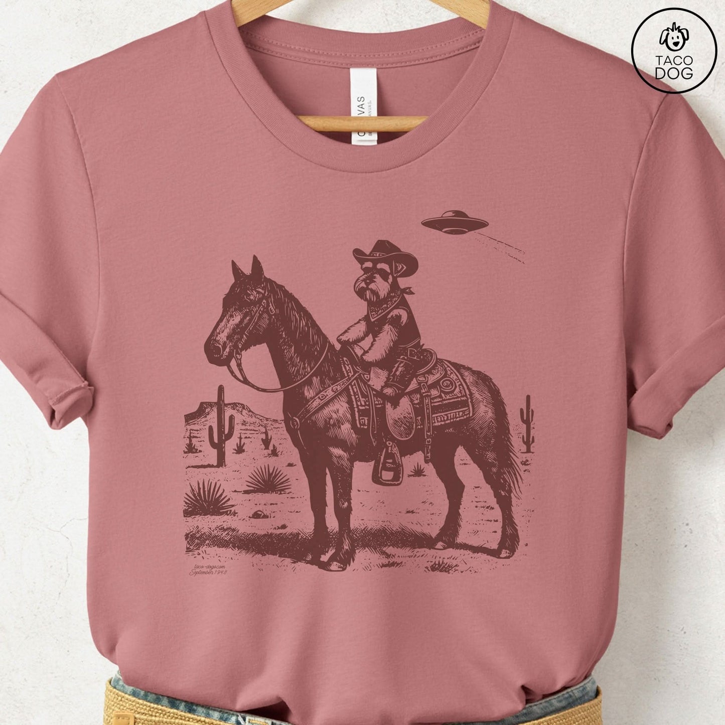 Schnauzer Horseback T-Shirt