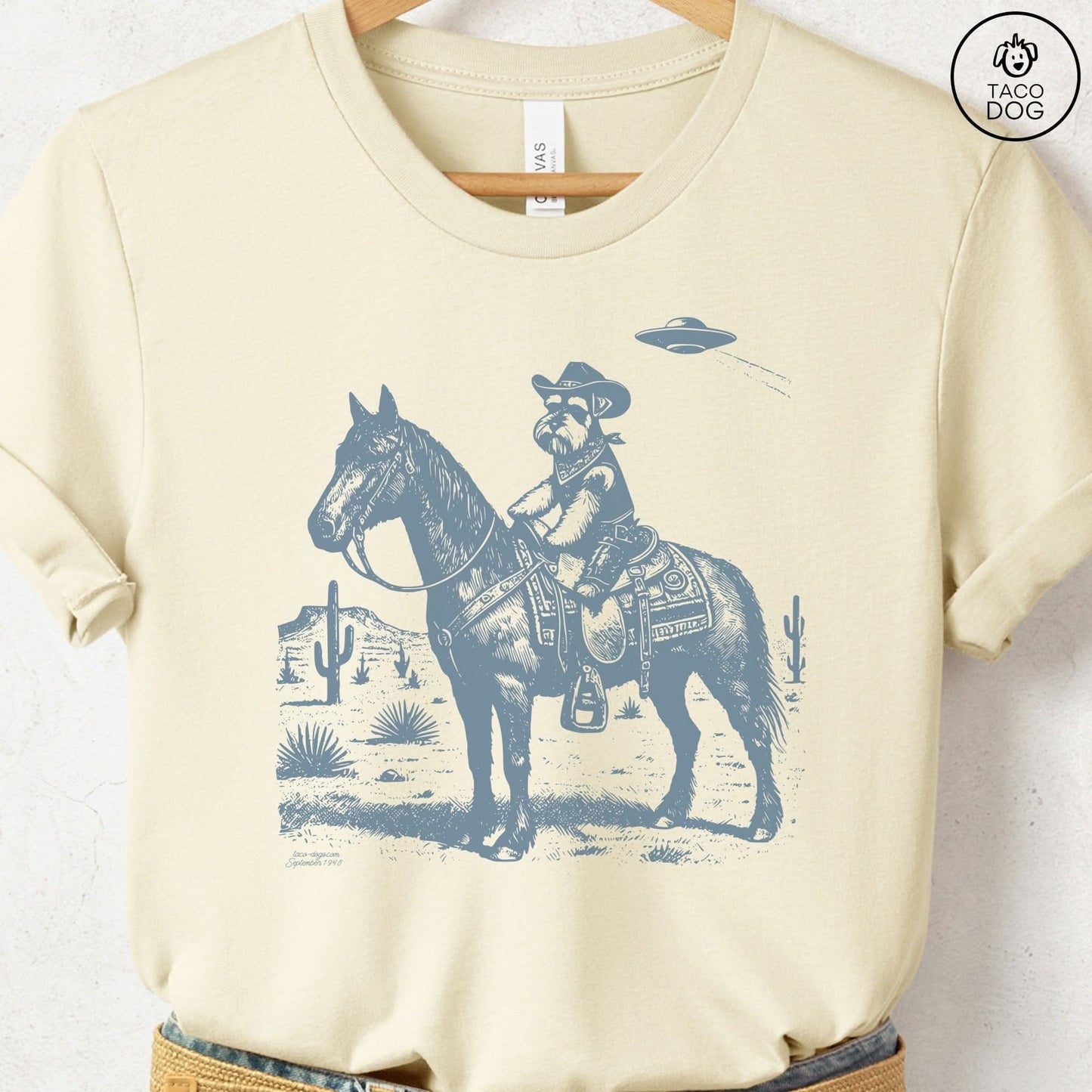 Schnauzer Horseback T-Shirt