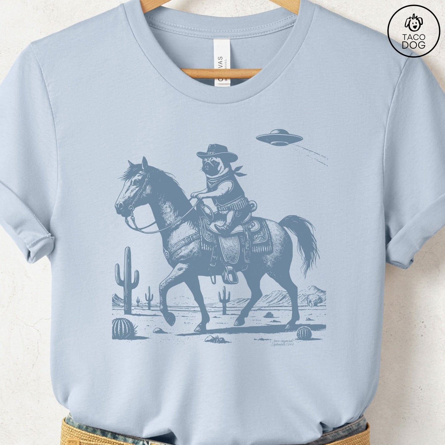 Pug Horseback T-Shirt