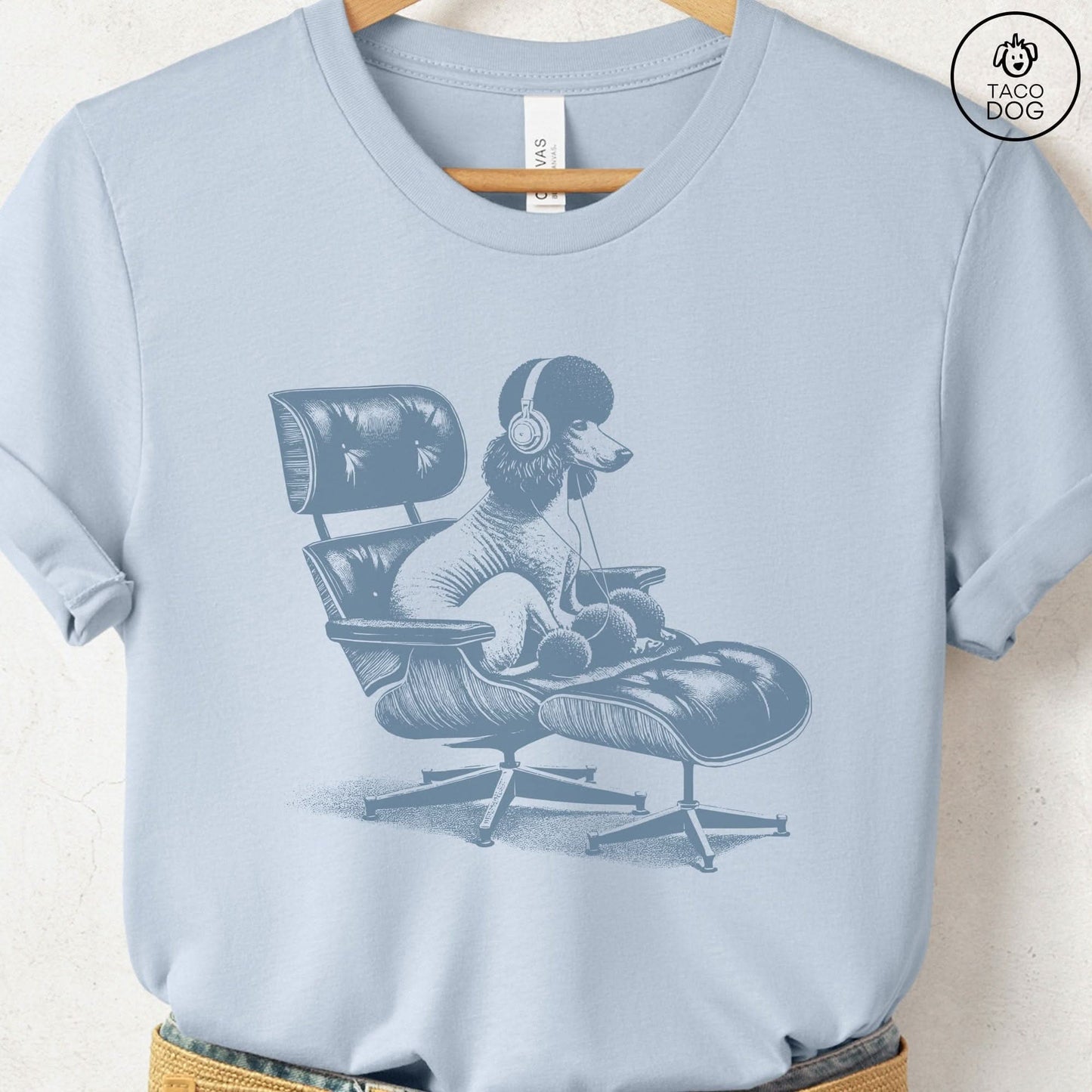 Poodle Eames Headphones T-Shirt