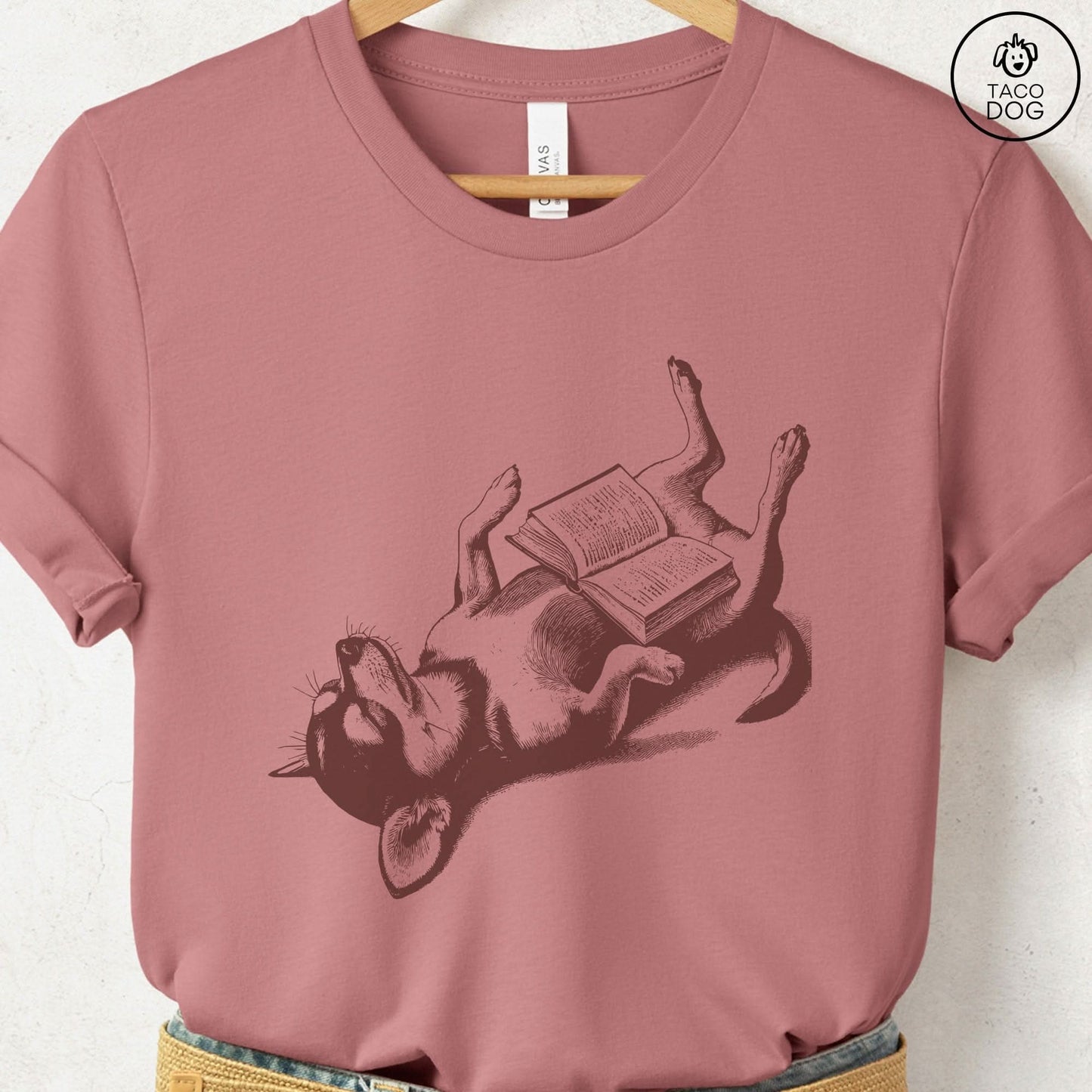 Chihuahua Book Nap T-Shirt