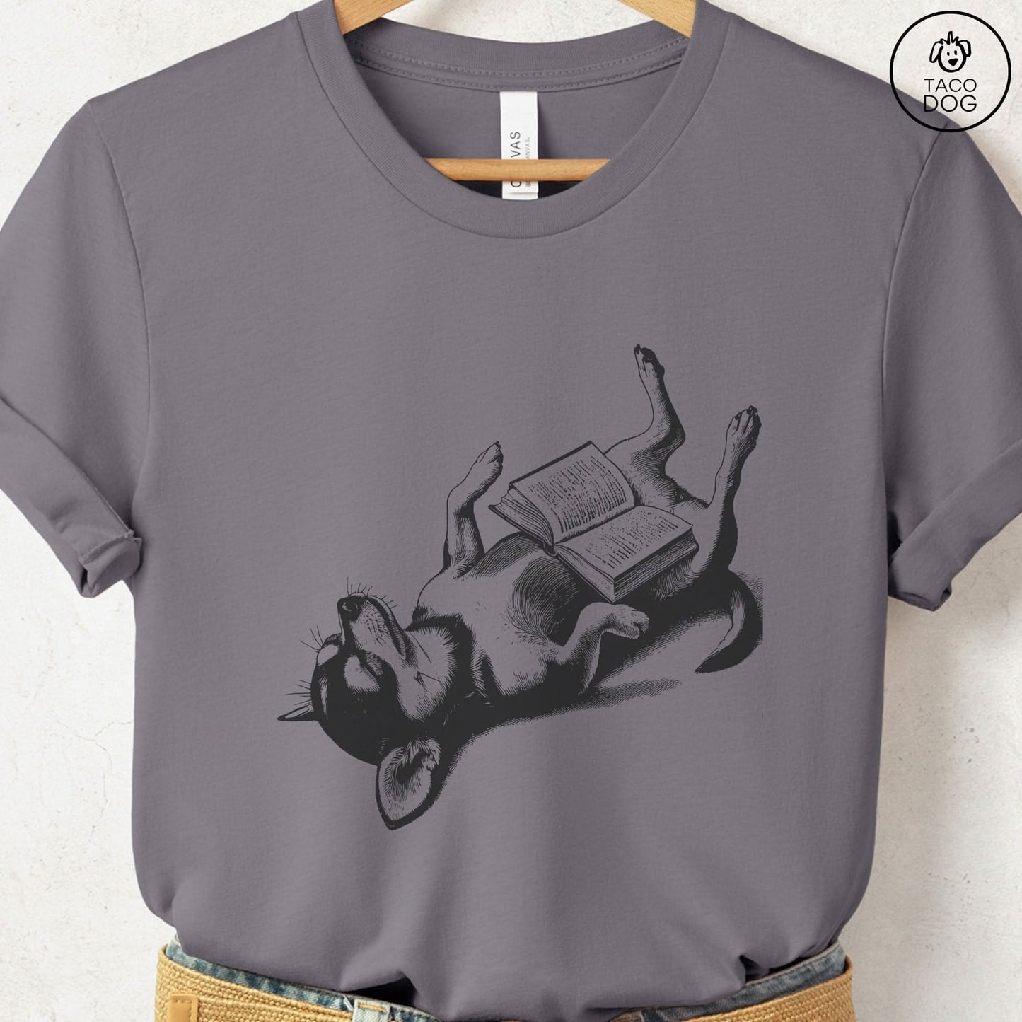 Chihuahua Book Nap T-Shirt