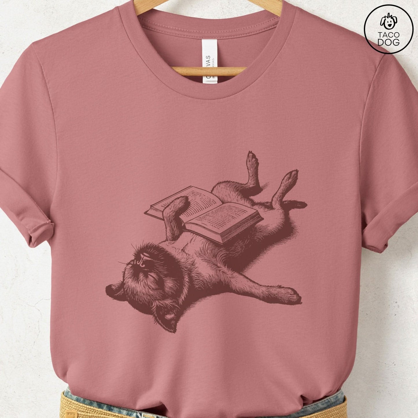 Brussels Griffon Griff Book Nap T-Shirt