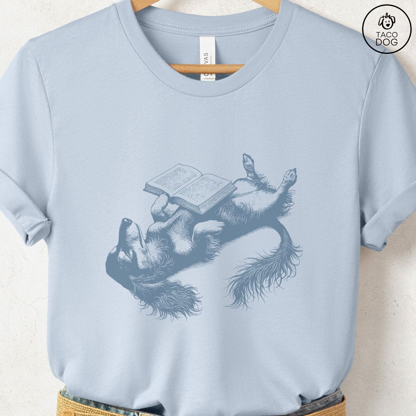 Dachshund Book Nap T-Shirt