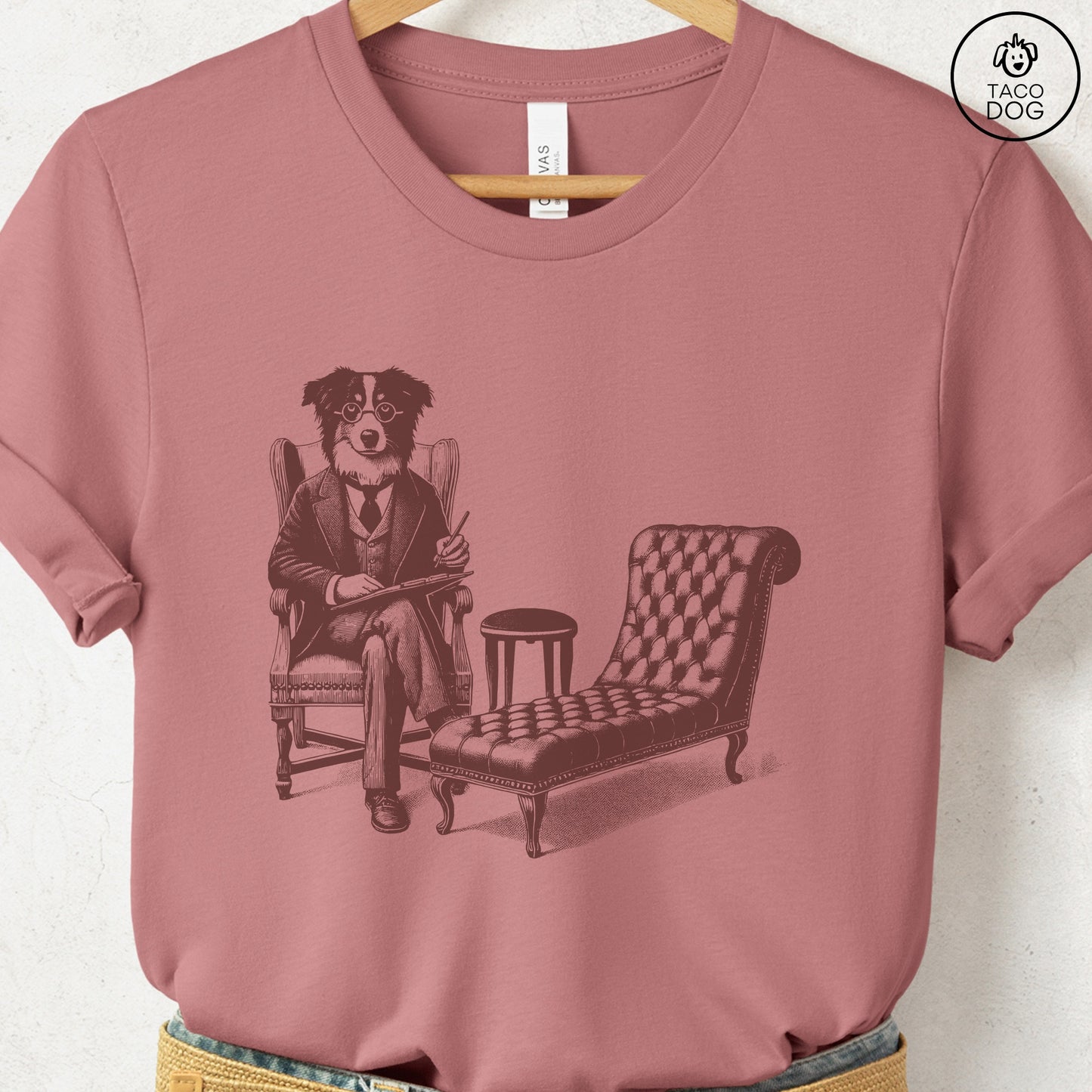Australian Shepherd Aussie Therapy Dog T-Shirt