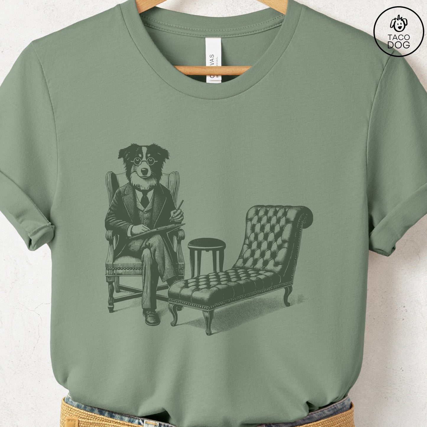 Australian Shepherd Aussie Therapy Dog T-Shirt