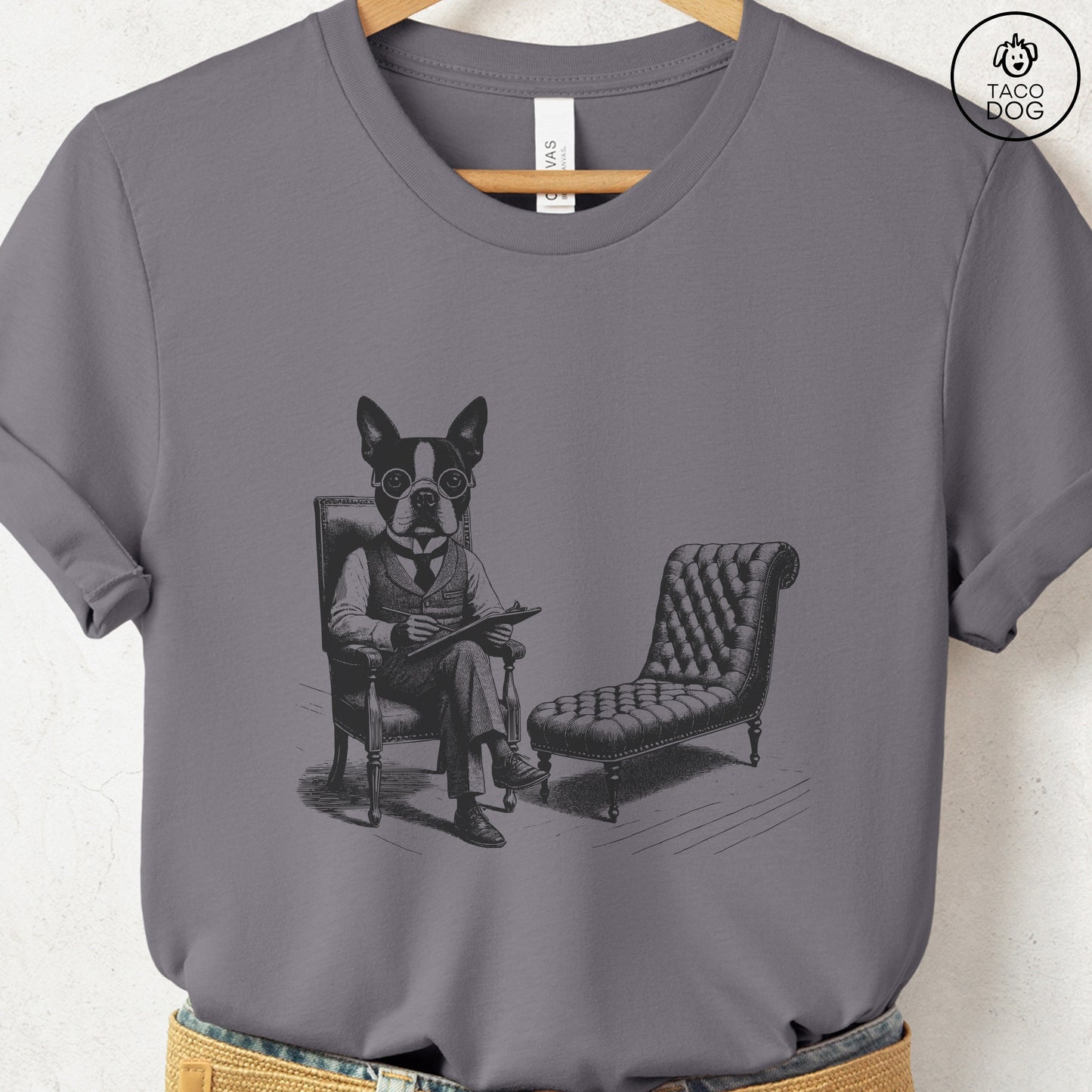 Boston Terrier Therapy Dog T-Shirt