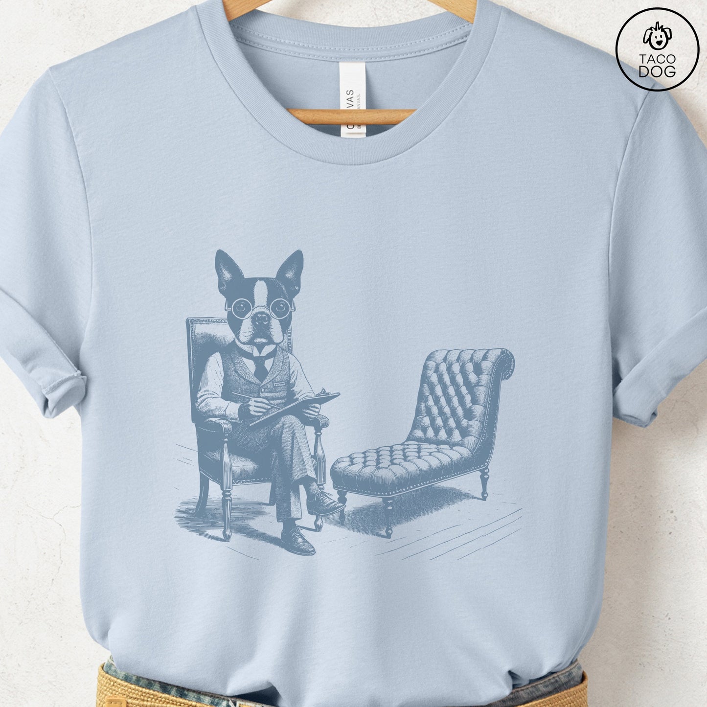 Boston Terrier Therapy Dog T-Shirt