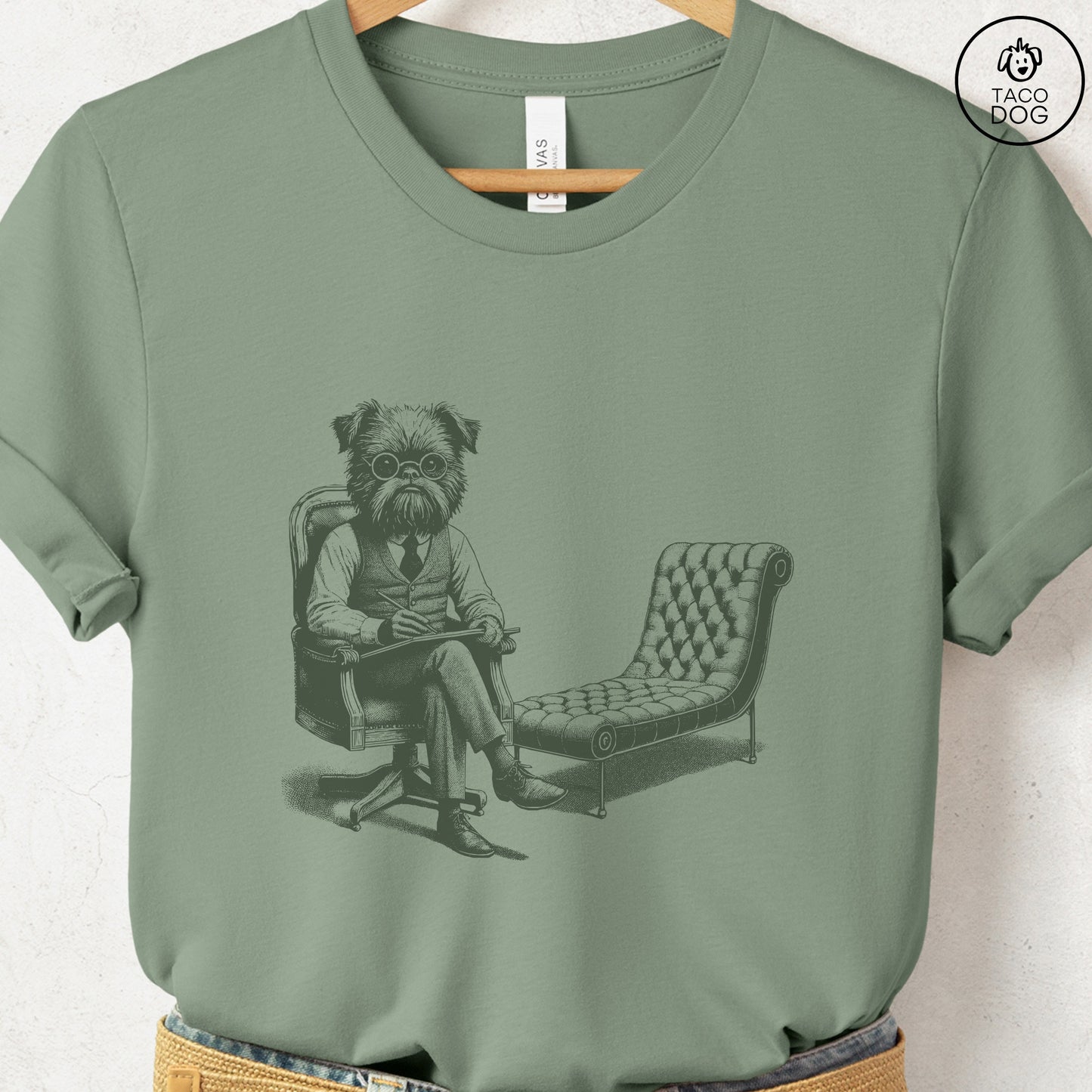 Brussels Griffon Griff Therapy Dog T-Shirt