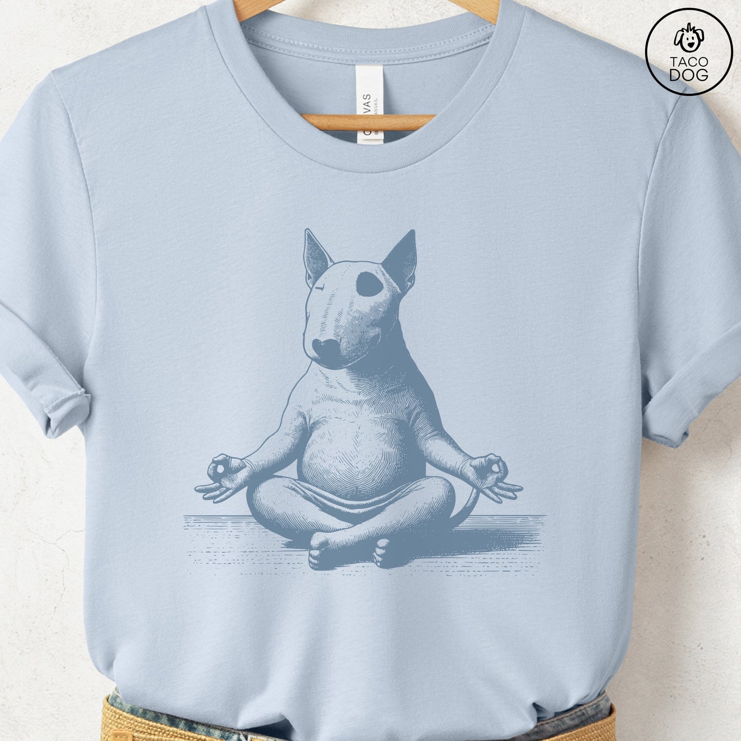 Bully Bull Terrier Meditate Yoga T-Shirt
