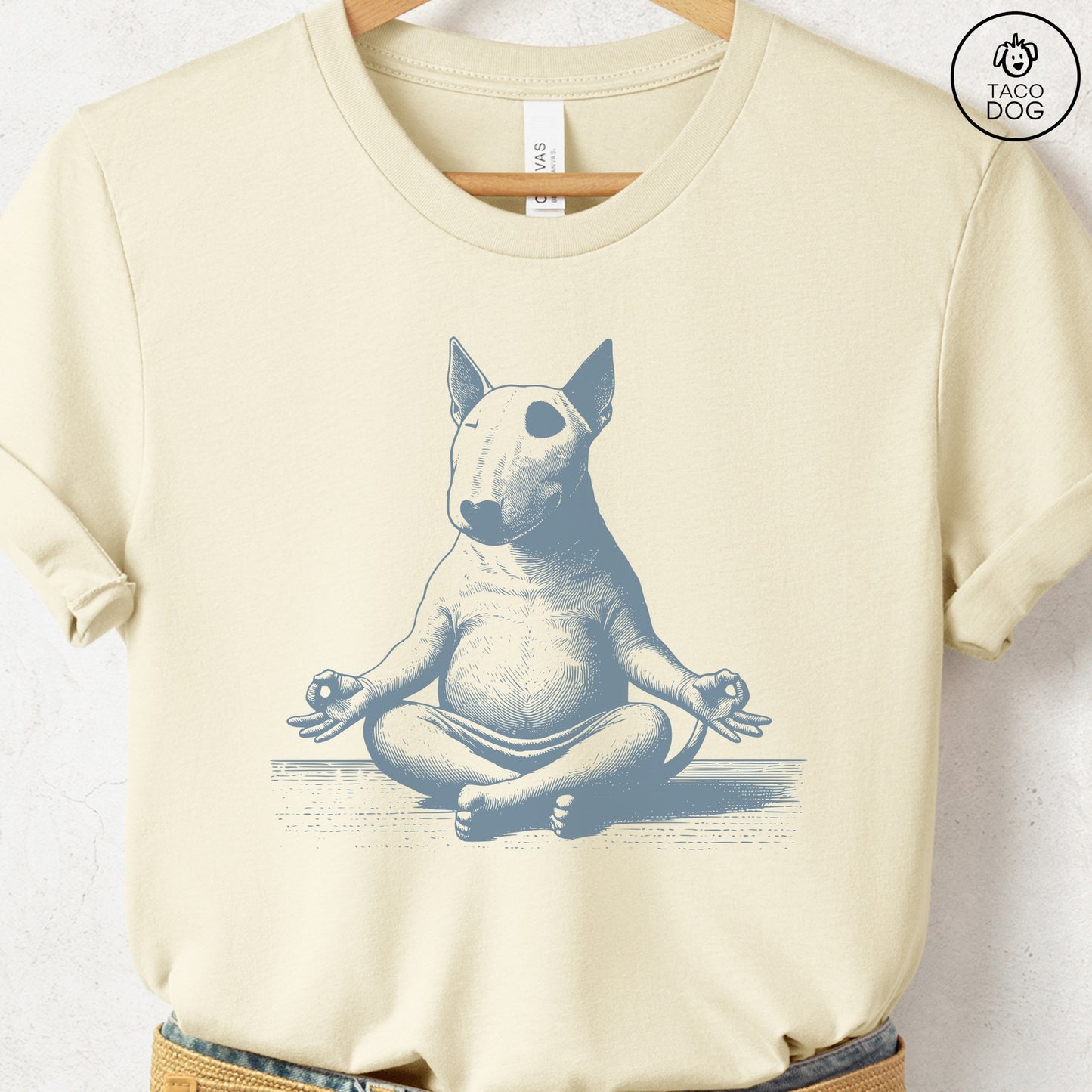 Bully Bull Terrier Meditate Yoga T-Shirt