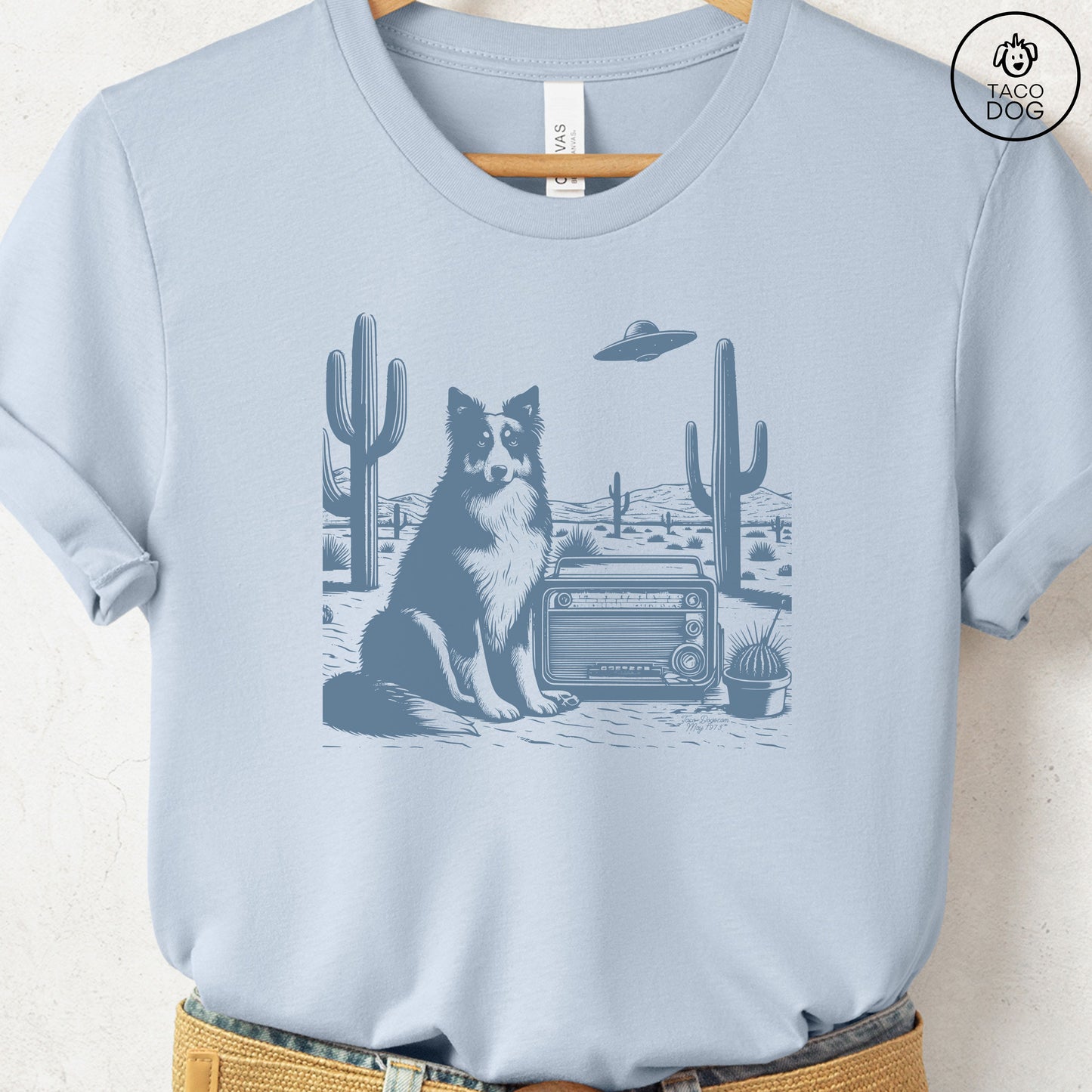 Australian Shepherd Aussie Vintage Radio T-Shirt