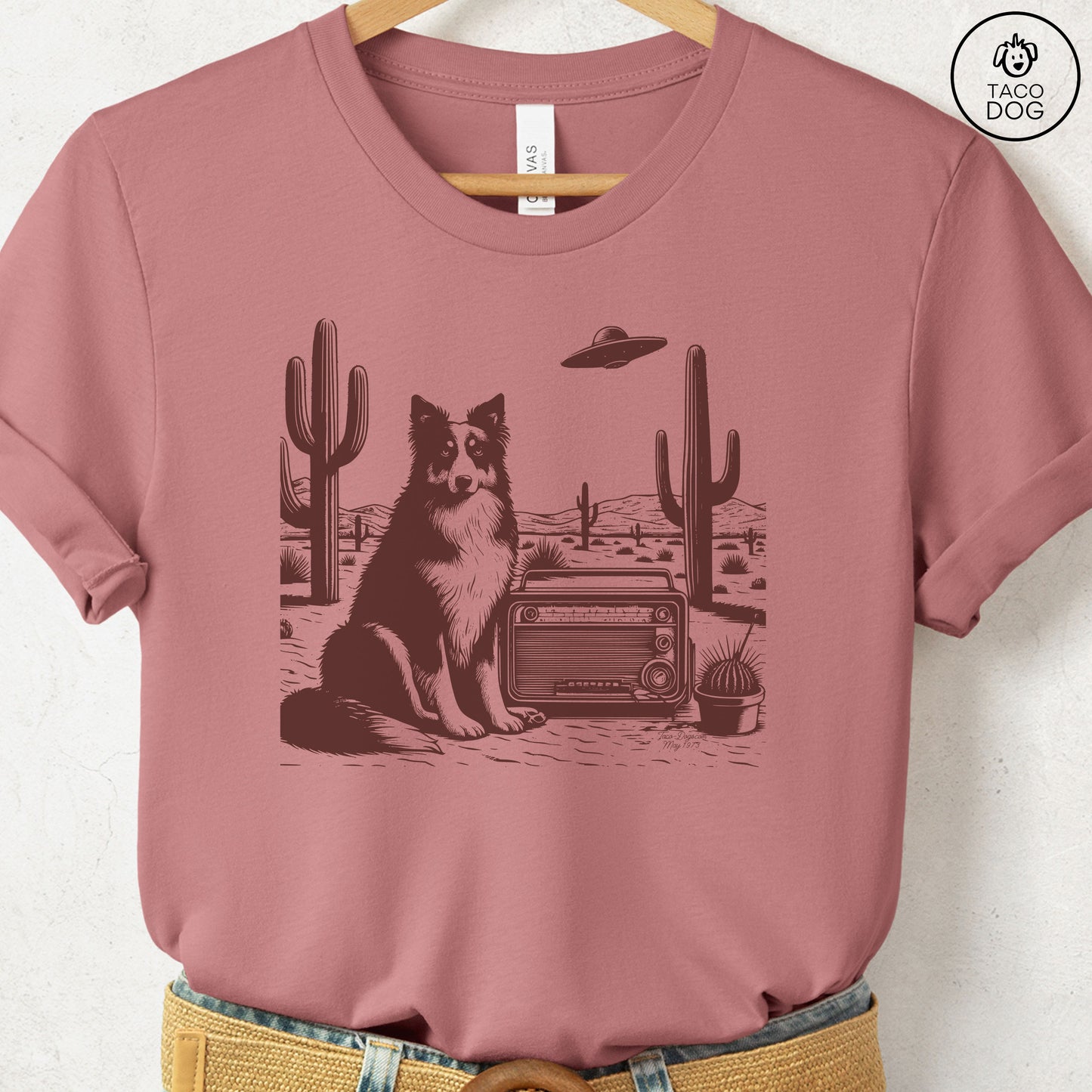 Australian Shepherd Aussie Vintage Radio T-Shirt
