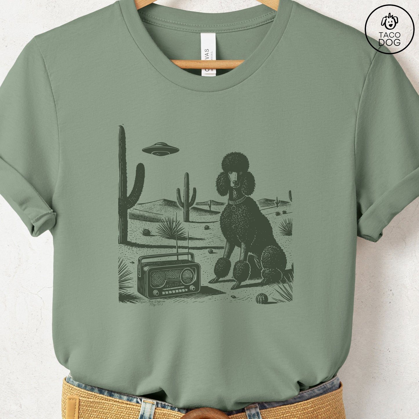 Poodle Vintage Radio T-Shirt