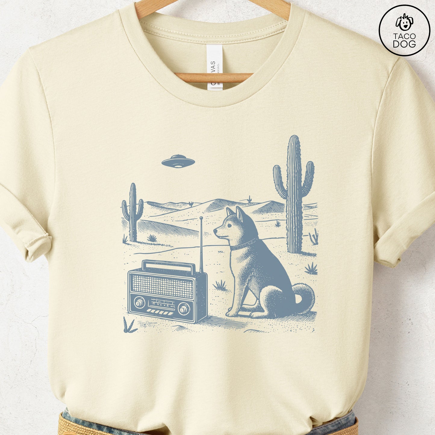 Shiba Inu Vintage Radio T-Shirt
