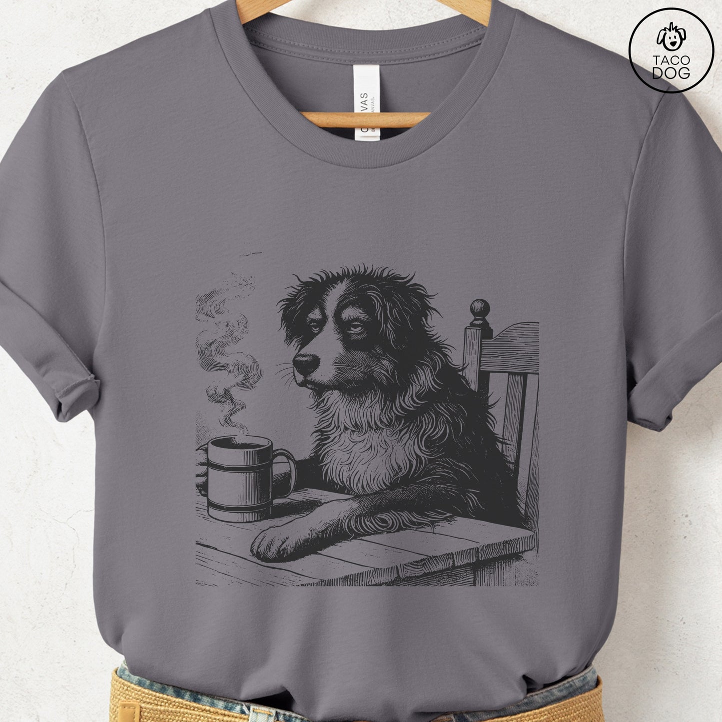 Australian Shepherd Aussie Coffee Morning Mood T-Shirt
