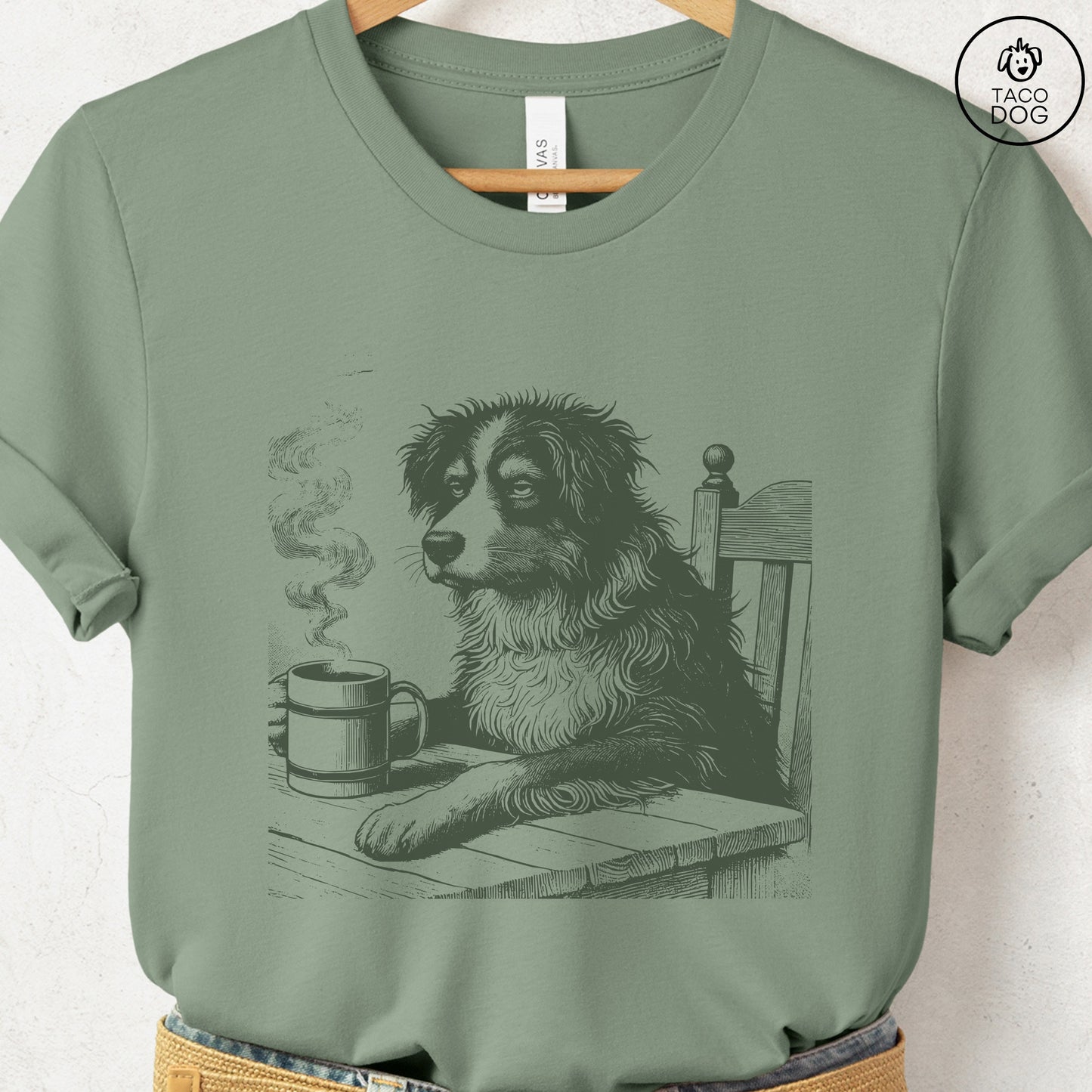 Australian Shepherd Aussie Coffee Morning Mood T-Shirt